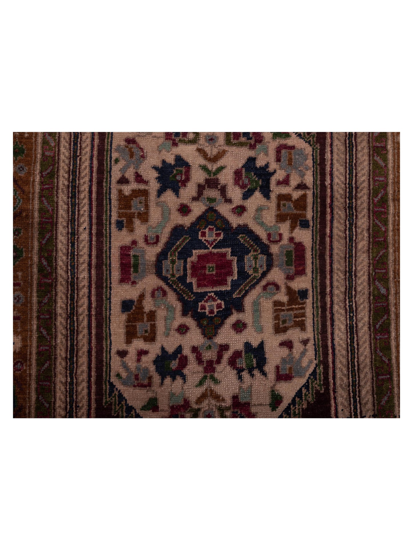 Old Anatolian 147336 Brown Brown 2.10x6.6 Hand Knotted Rug