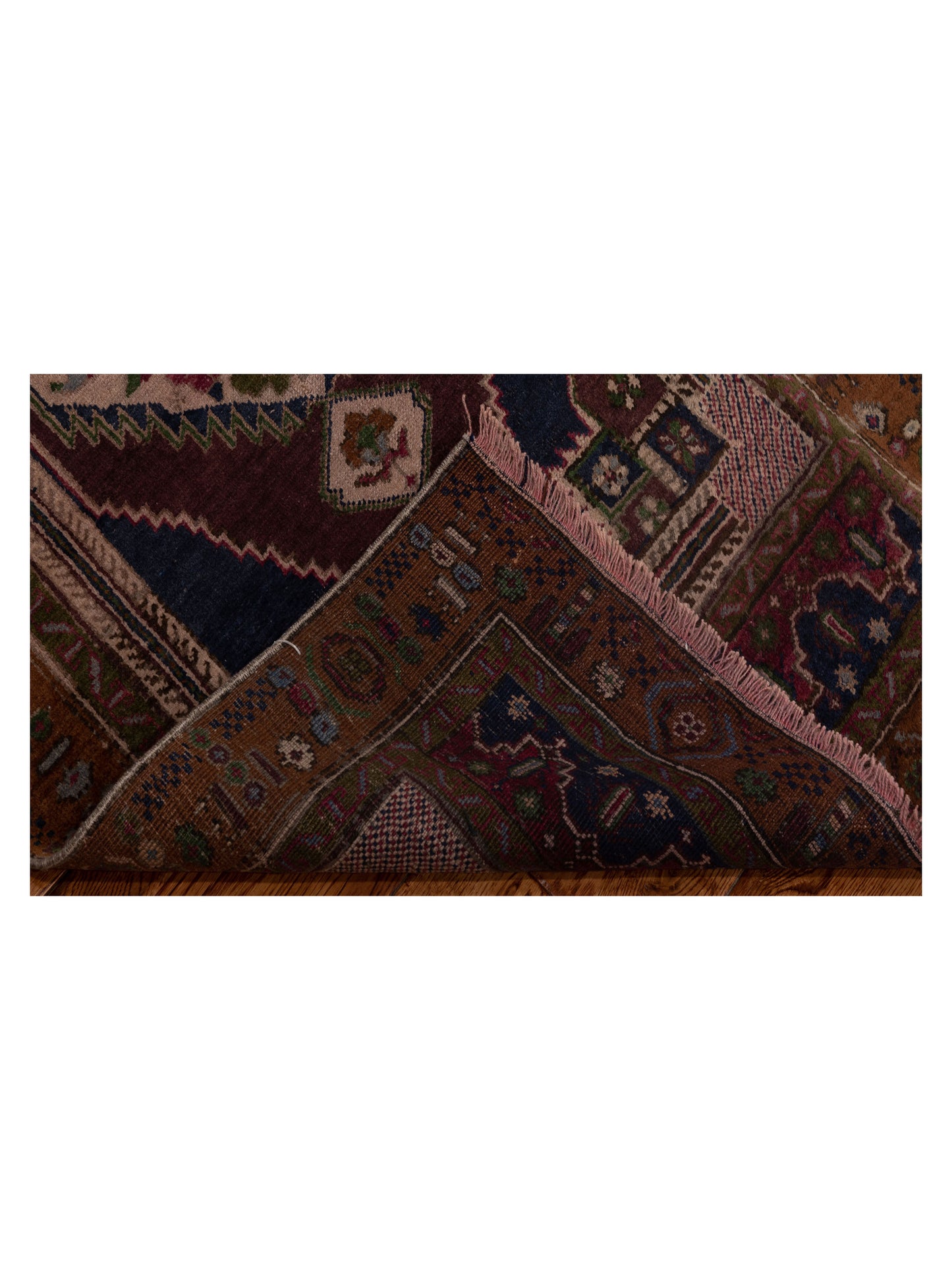 Old Anatolian 147336 Brown Brown 2.10x6.6 Hand Knotted Rug