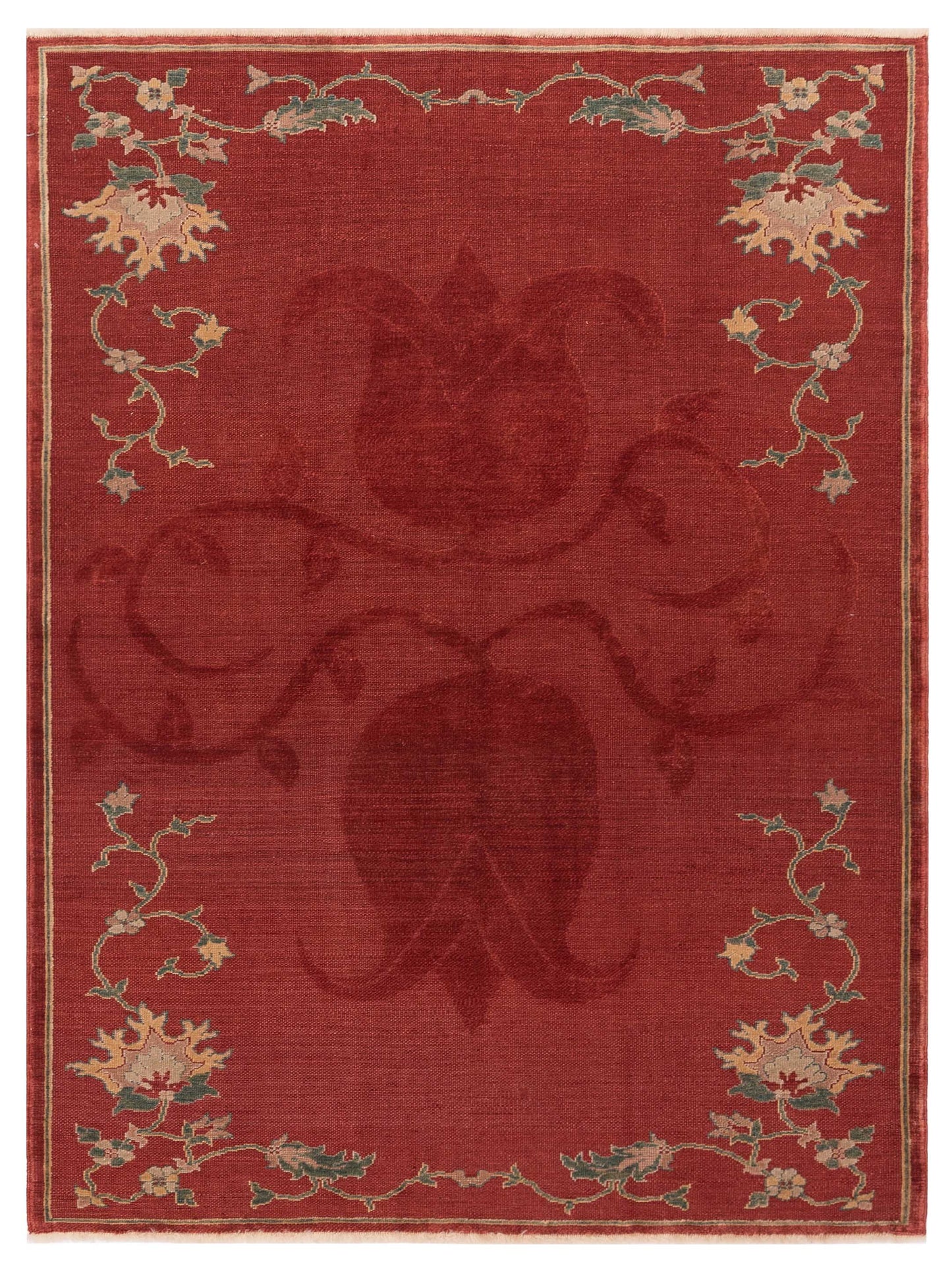 Pasha Antique Loom Red Red Traditional