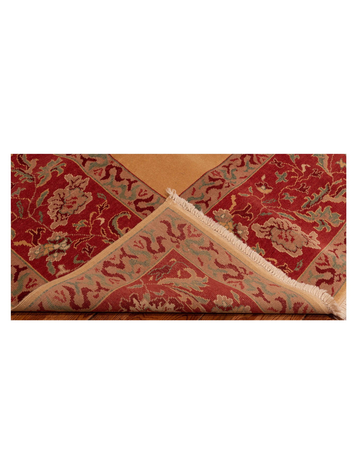 Antique Loom 147344 Gold Red 6.10x9.6 Hand Knotted Rug