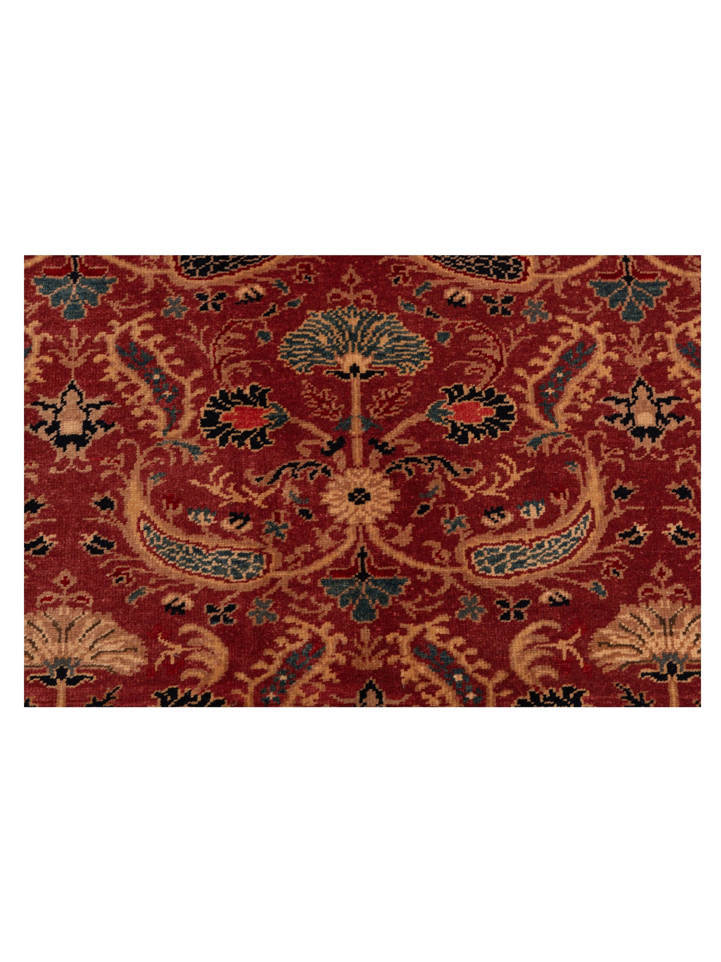 Antique Loom 147346 Rust Blue 6.5x8.1 Hand Knotted Rug