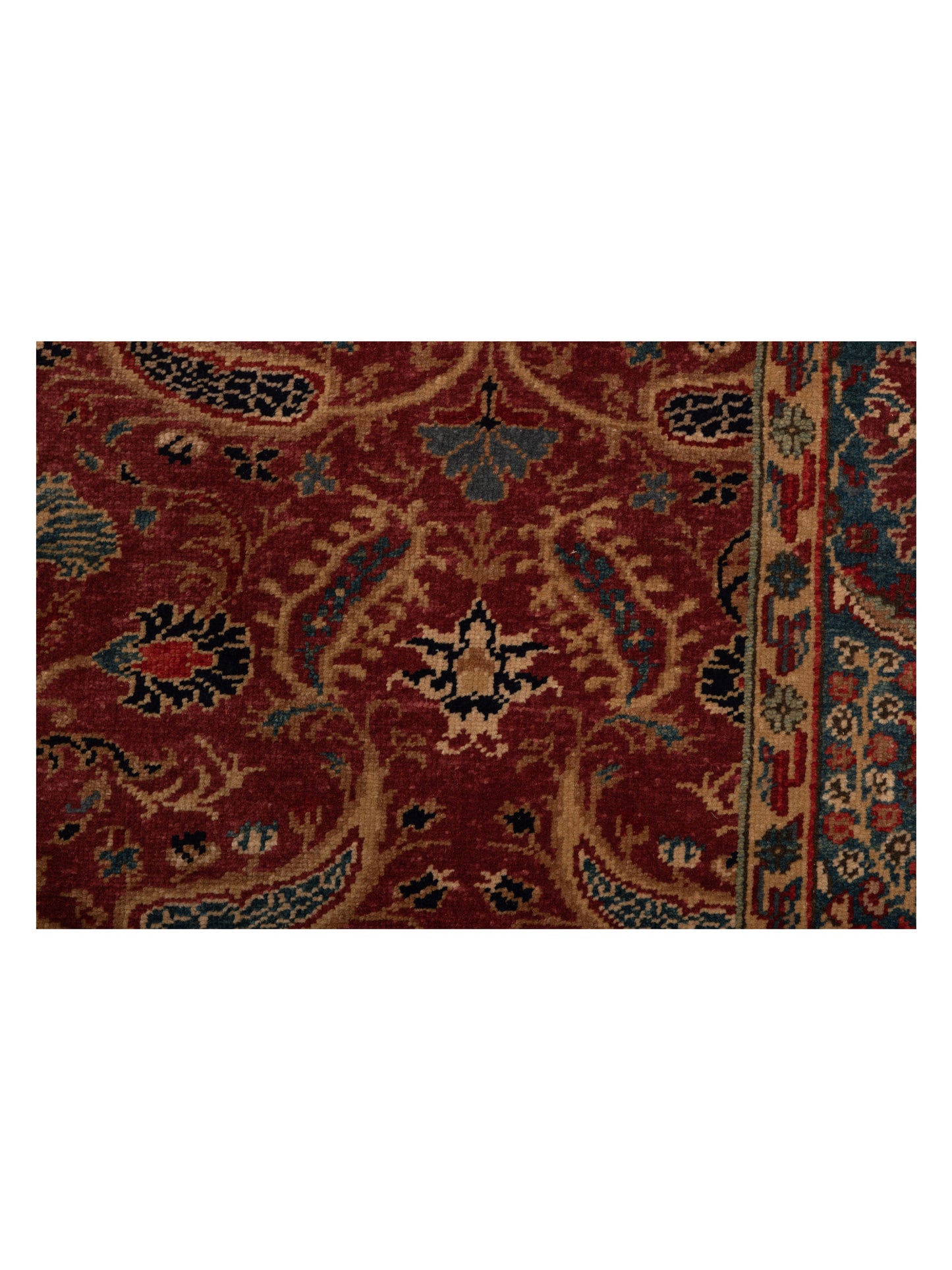 Antique Loom 147346 Rust Blue 6.5x8.1 Hand Knotted Rug