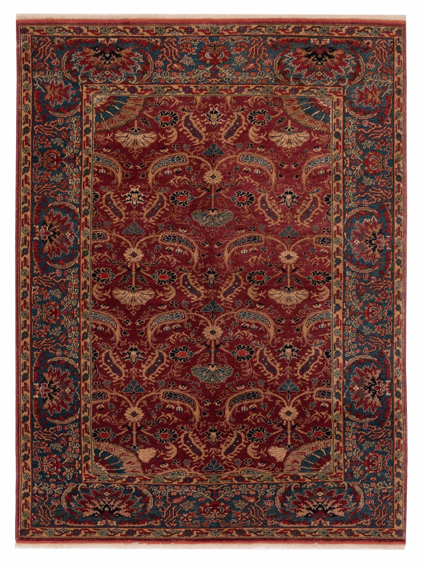 Pasha Antique Loom Rust Blue Transitional