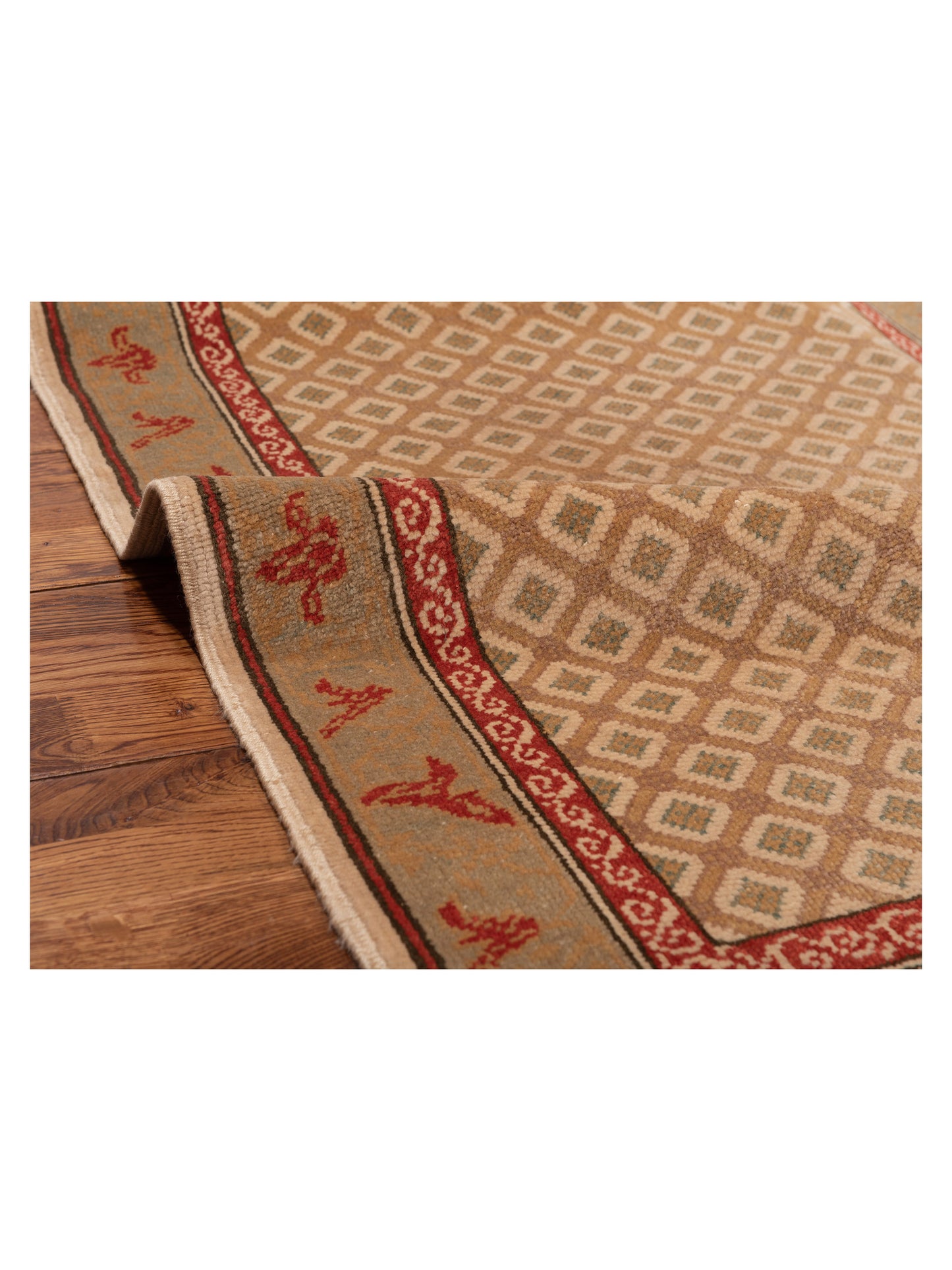 Antique Loom 147355 Brown 3.3x5 Hand Knotted Rug