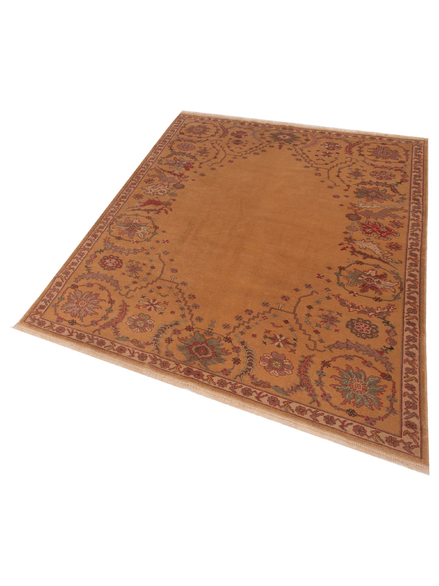 Antique Loom 147356 Gold Gold 5.9x8.4 Hand Knotted Rug