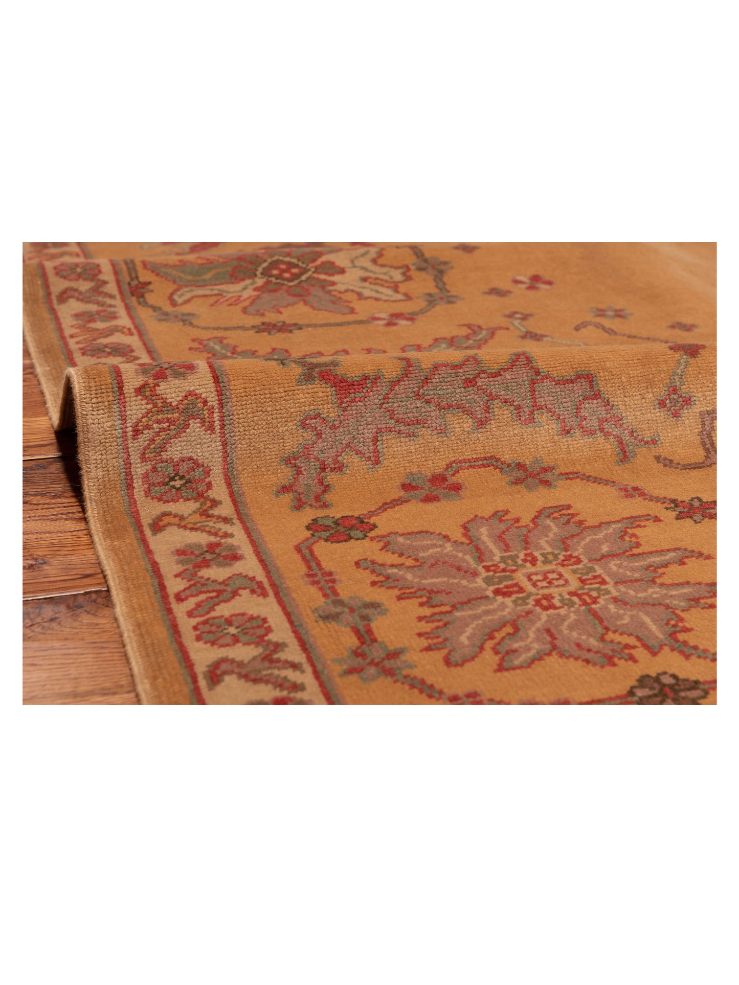 Antique Loom 147356 Gold Gold 5.9x8.4 Hand Knotted Rug