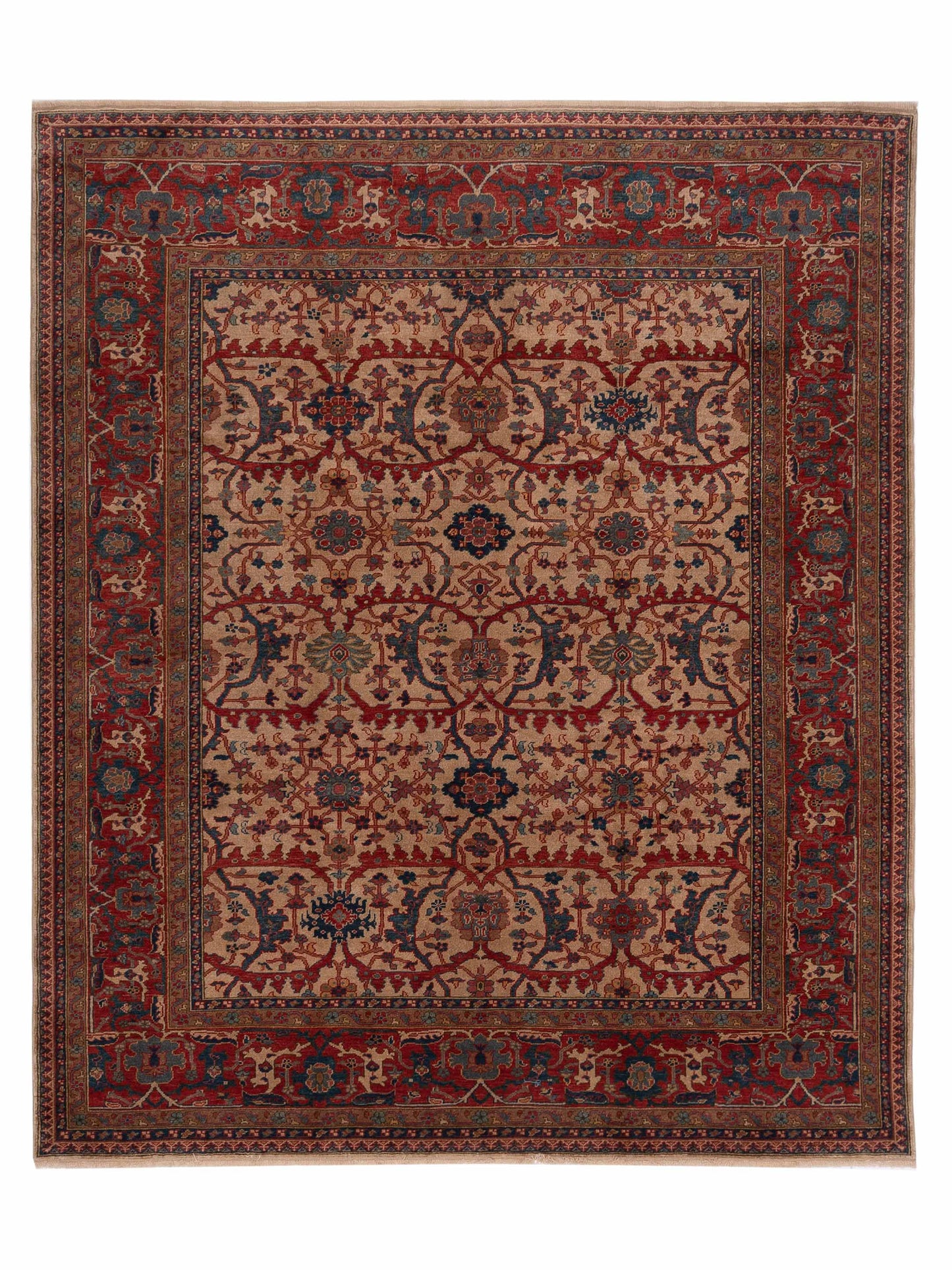 Pasha Antique Loom Beige Red Traditional