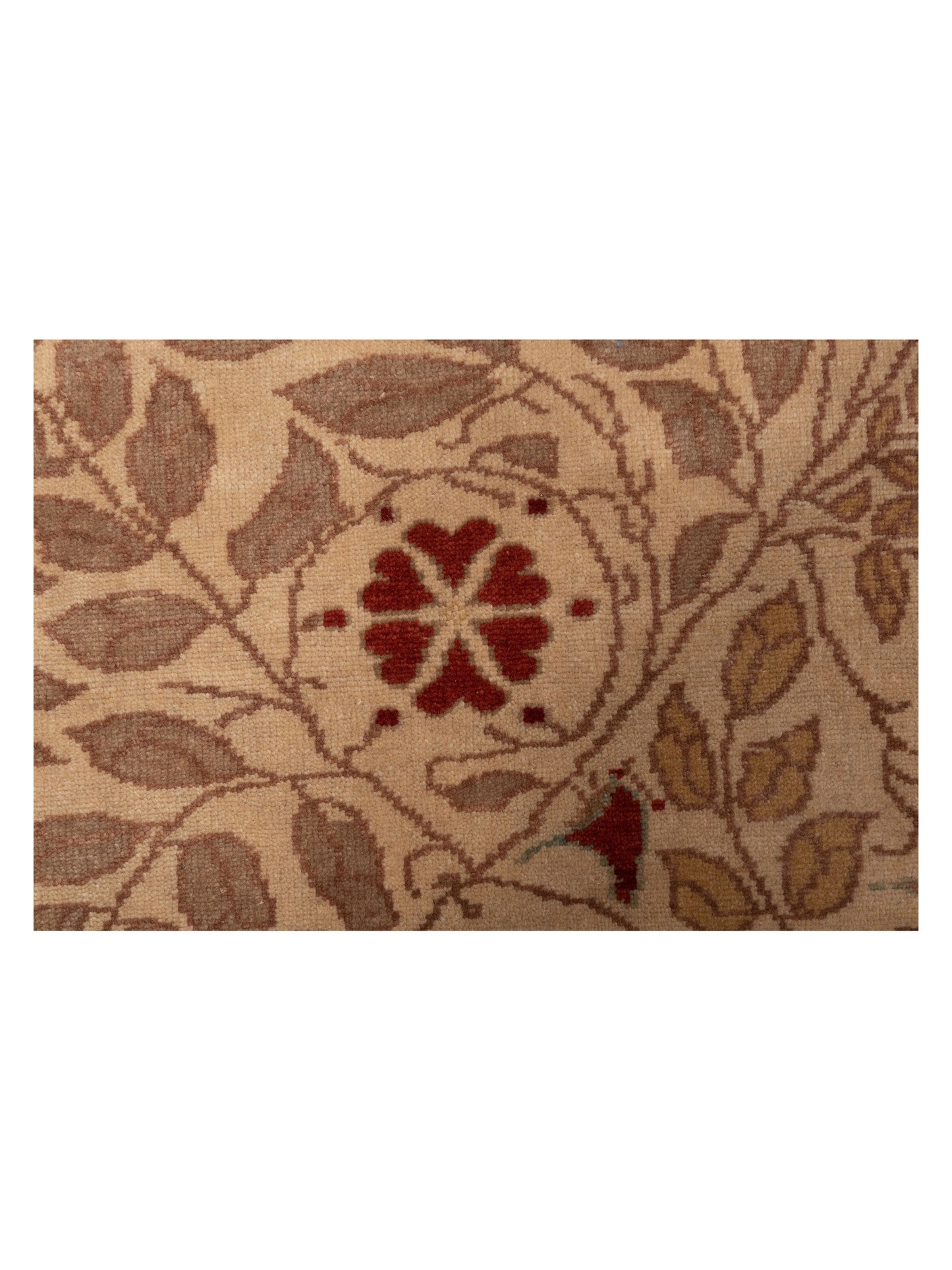 Antique Loom 147381 Ivory Gold 6.7x9.1 Hand Knotted Rug