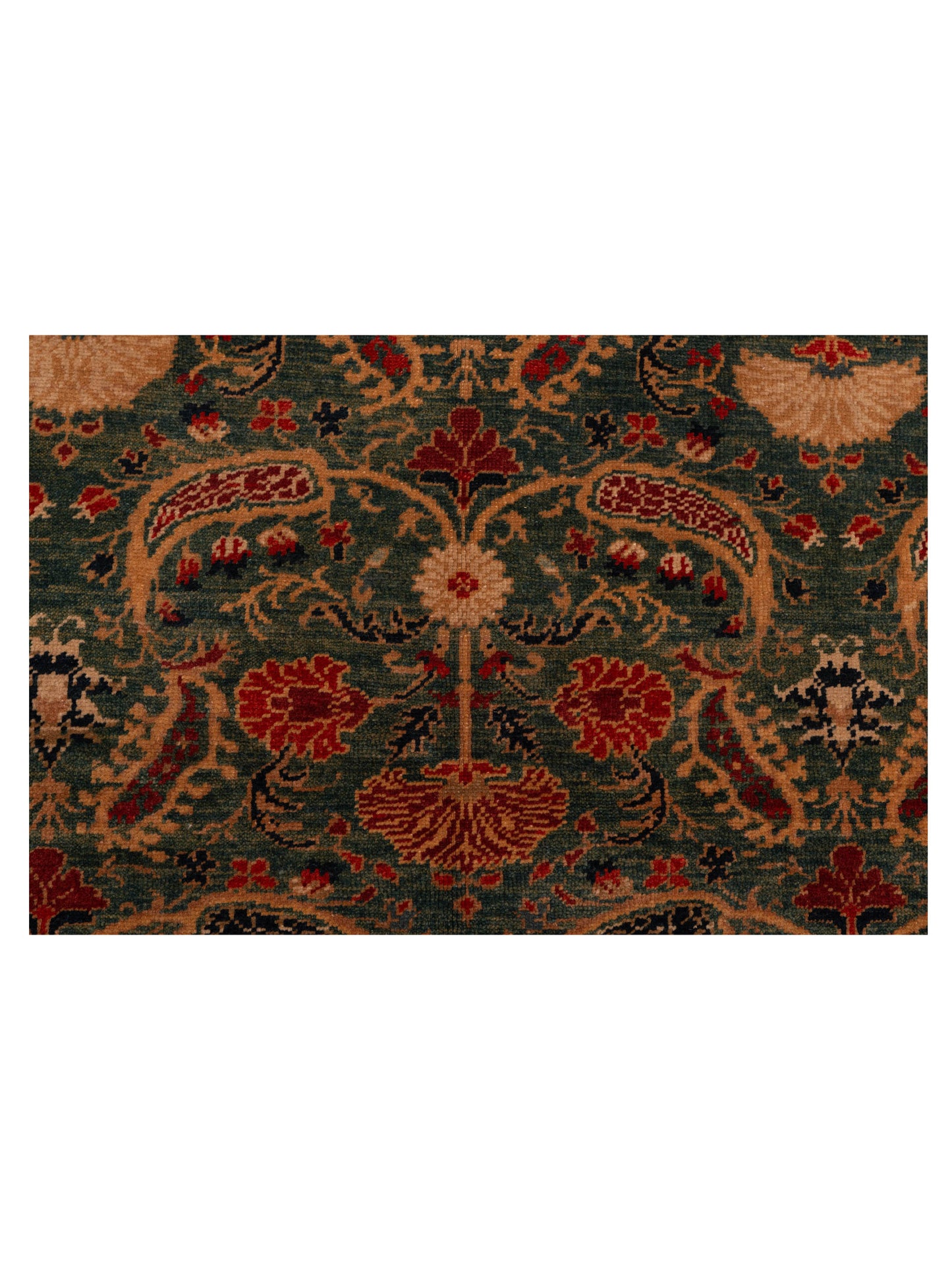 Antique Loom 147386 Blue Red 6.8x7.1 Hand Knotted Rug