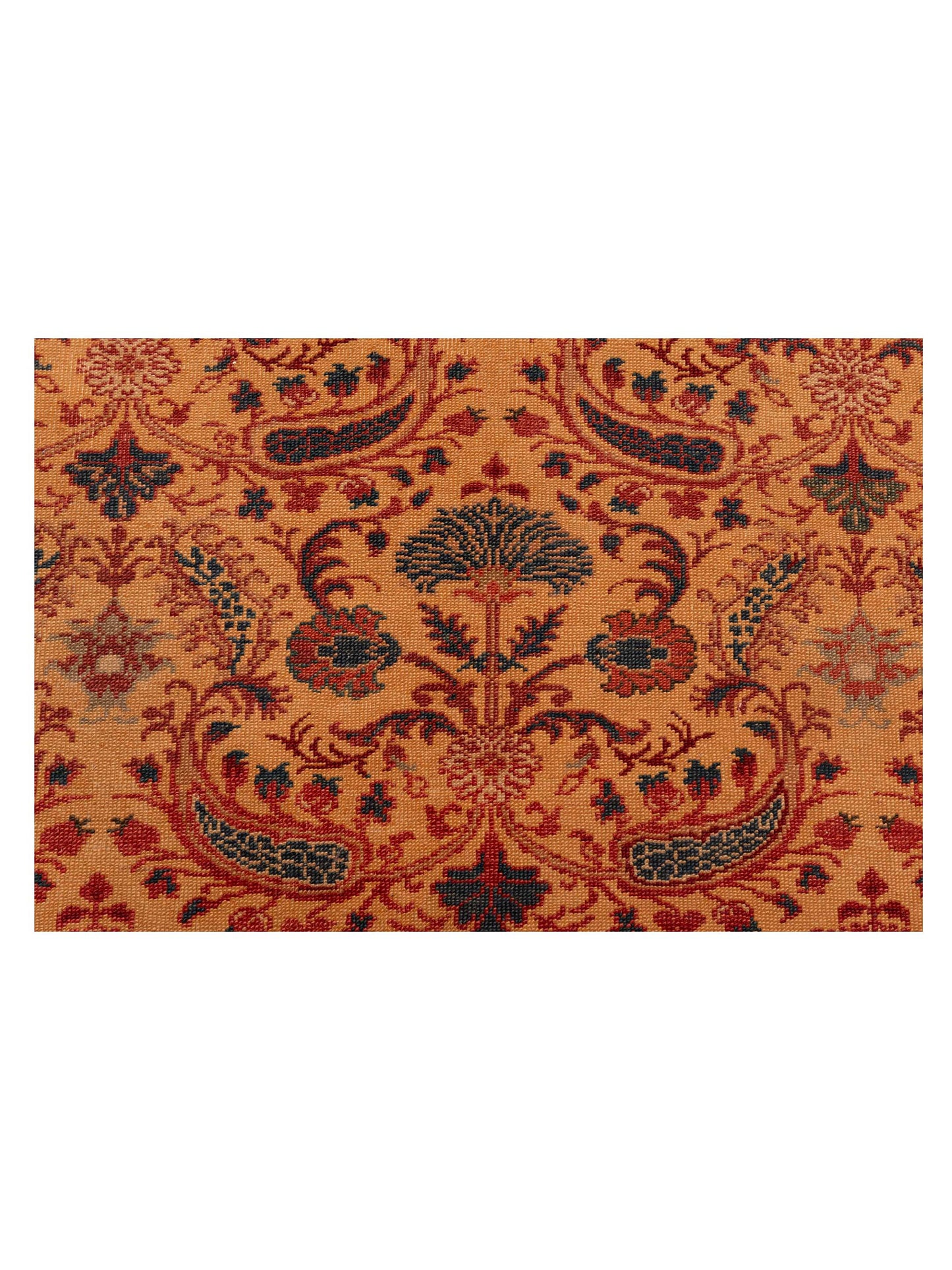 Antique Loom 147387 Gold Red 6.9x9.7 Hand Knotted Rug