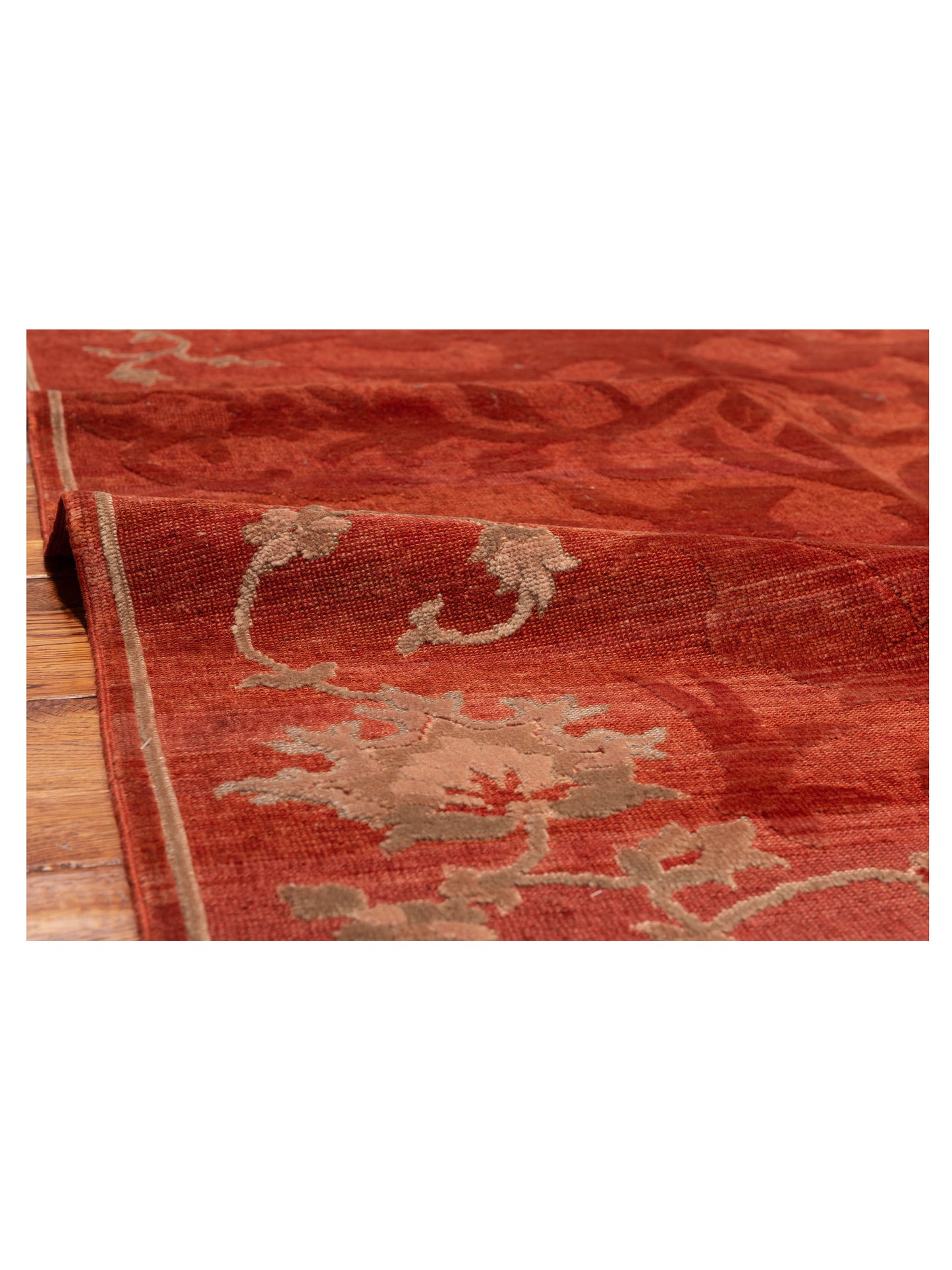 Antique Loom 147391 Rust 4.10x7.1 Hand Knotted Rug