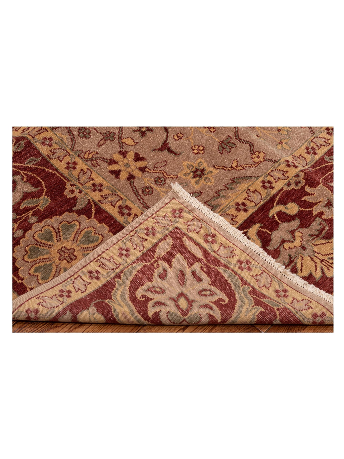 Antique Loom 147394 Brown Red 9.3x12 Hand Knotted Rug