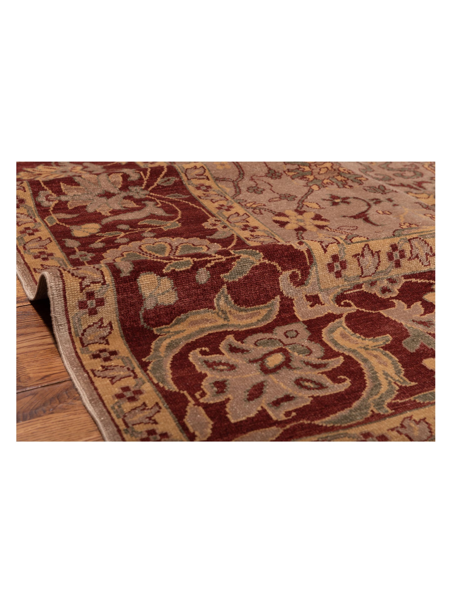 Antique Loom 147394 Brown Red 9.3x12 Hand Knotted Rug