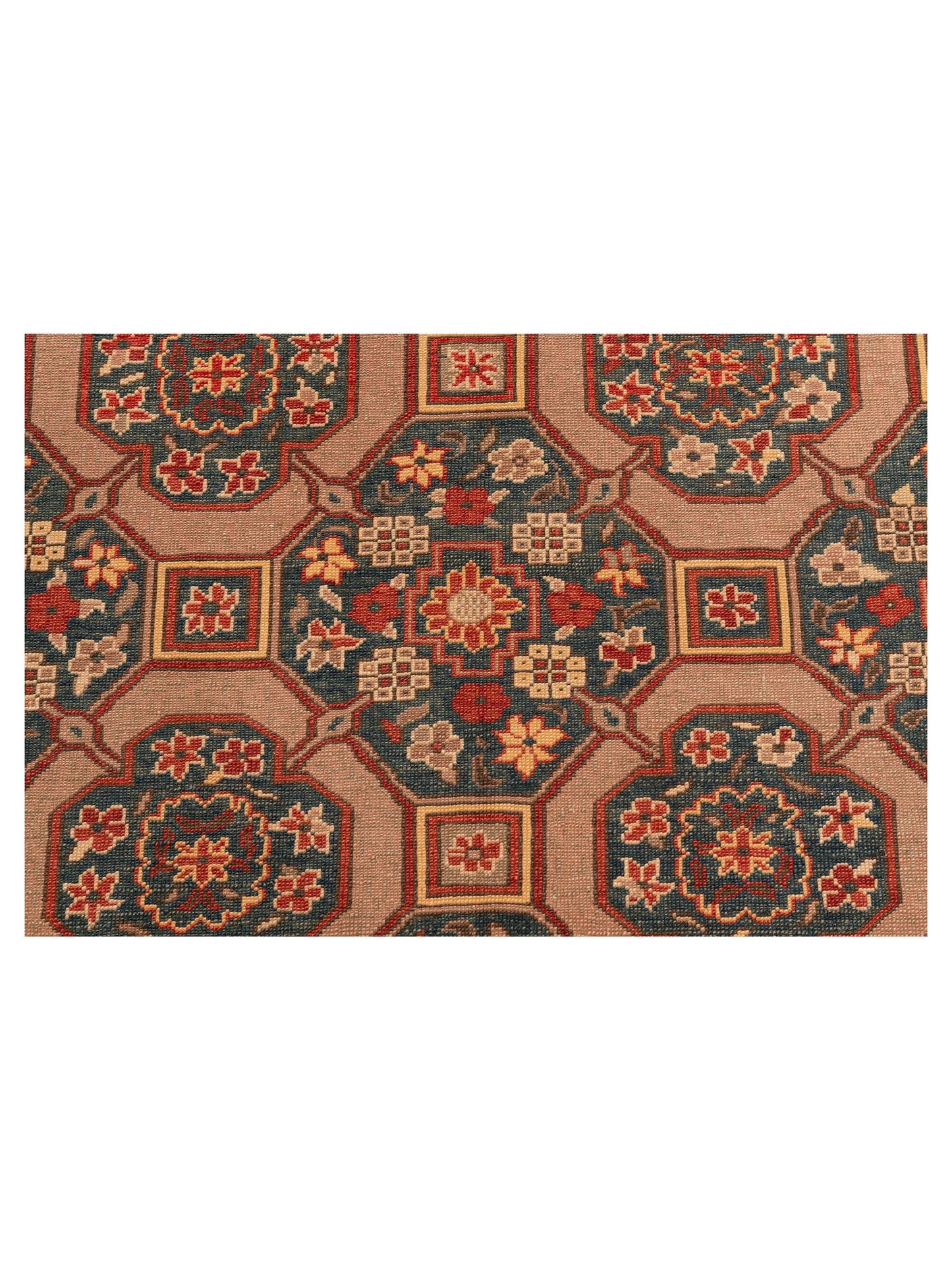 Antique Loom 147419 Camel Blue 4.10x7.5 Hand Knotted Rug