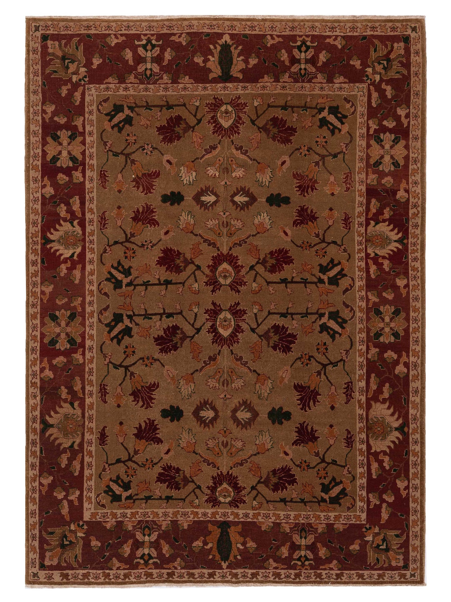 Pasha Turkish Elvan Brown Red Traditional