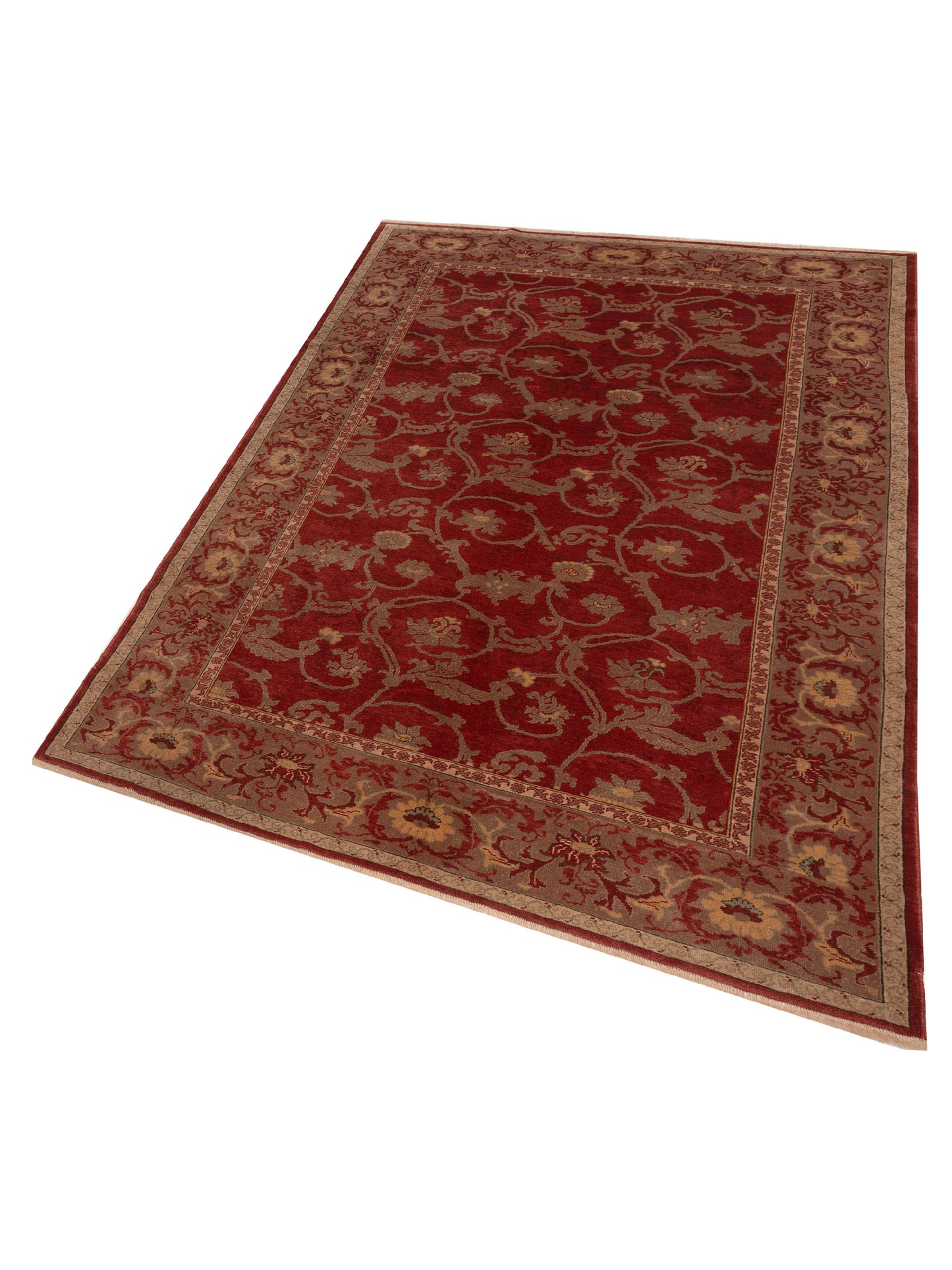 Antique Loom 147427 Red Brown 6.8x9.7 Hand Knotted Rug
