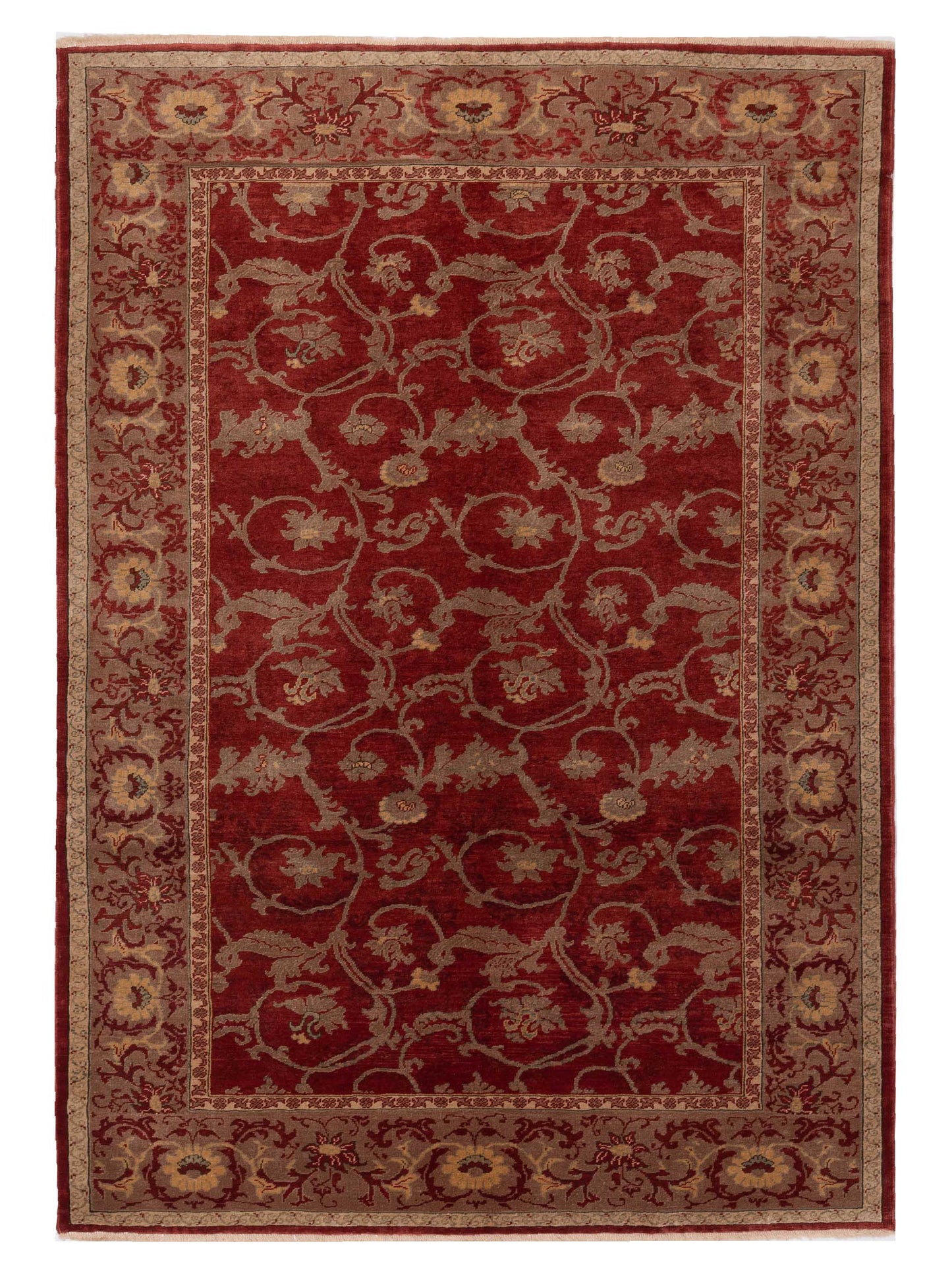 Pasha Antique Loom Red Brown Traditional
