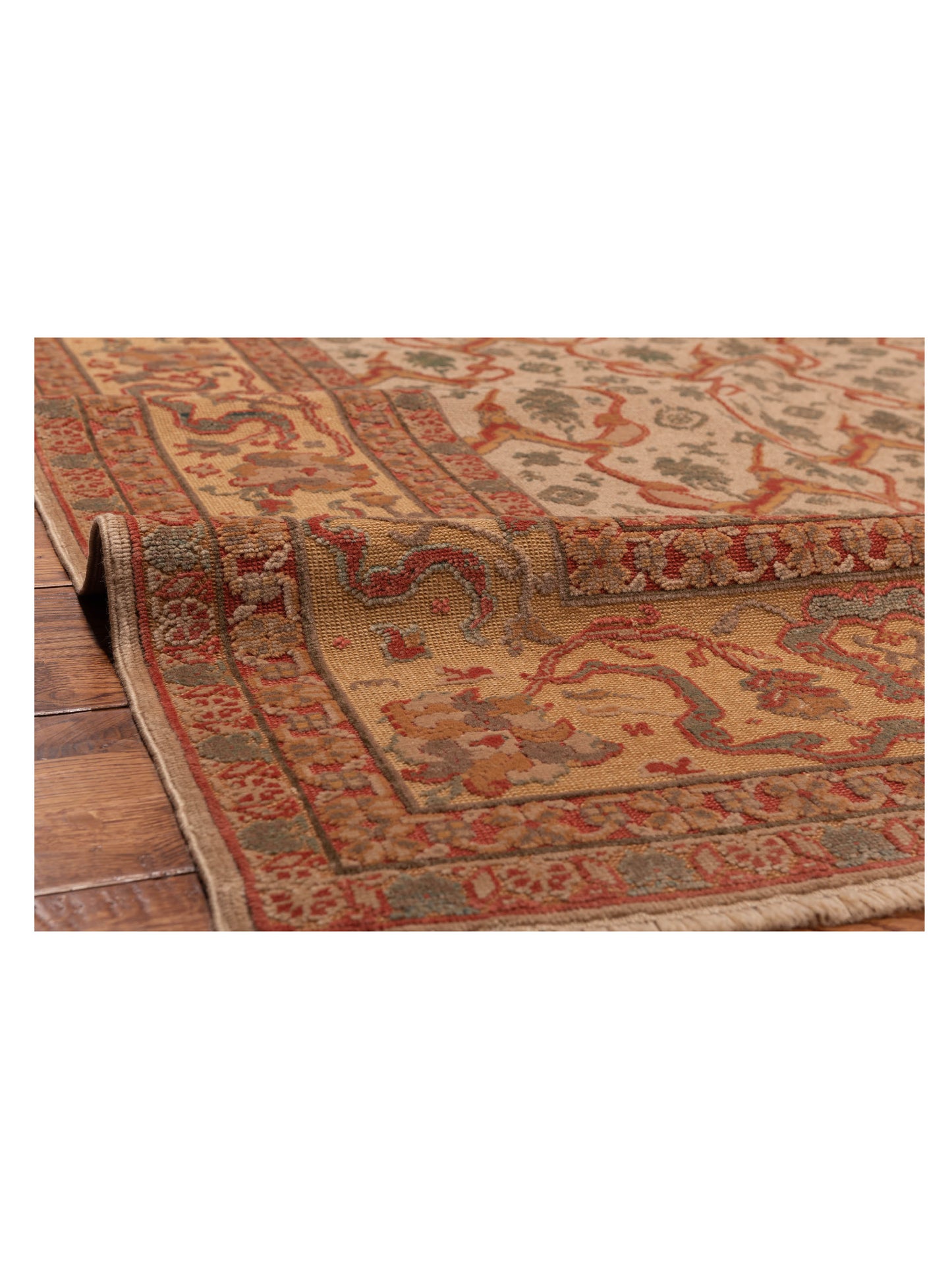 Antique Loom 147436 Silver Cream 6.11x8.7 Hand Knotted Rug