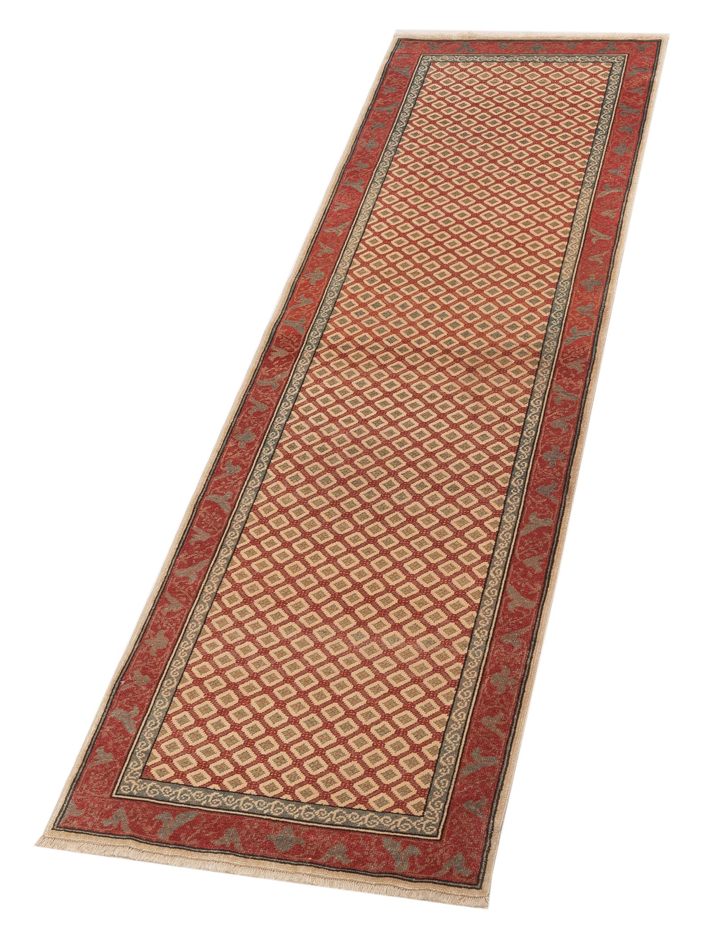 Antique Loom 147448 Rust Rust 3x9.6 Hand Knotted Rug
