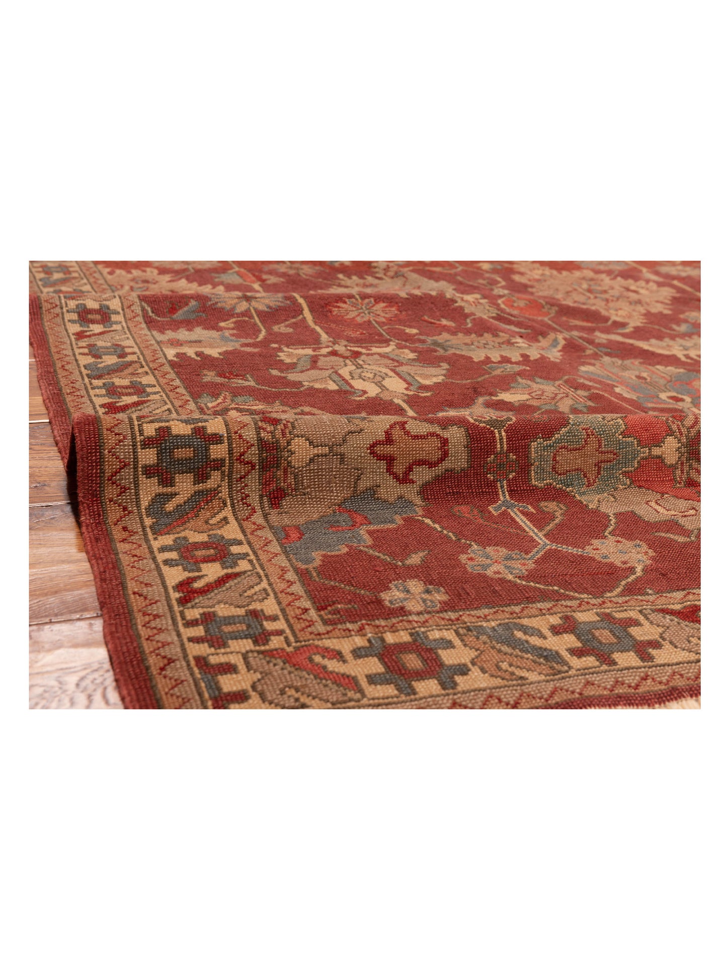 Antique Loom 147453 Red Ivory 5.9x8 Hand Knotted Rug