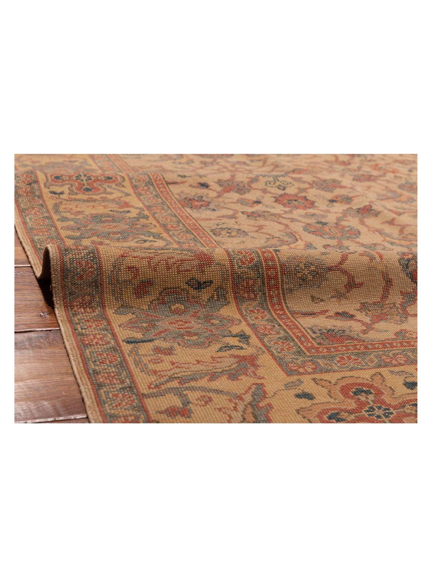 Antique Loom 147471 Ivory Gold 6.7x7.11 Hand Knotted Rug