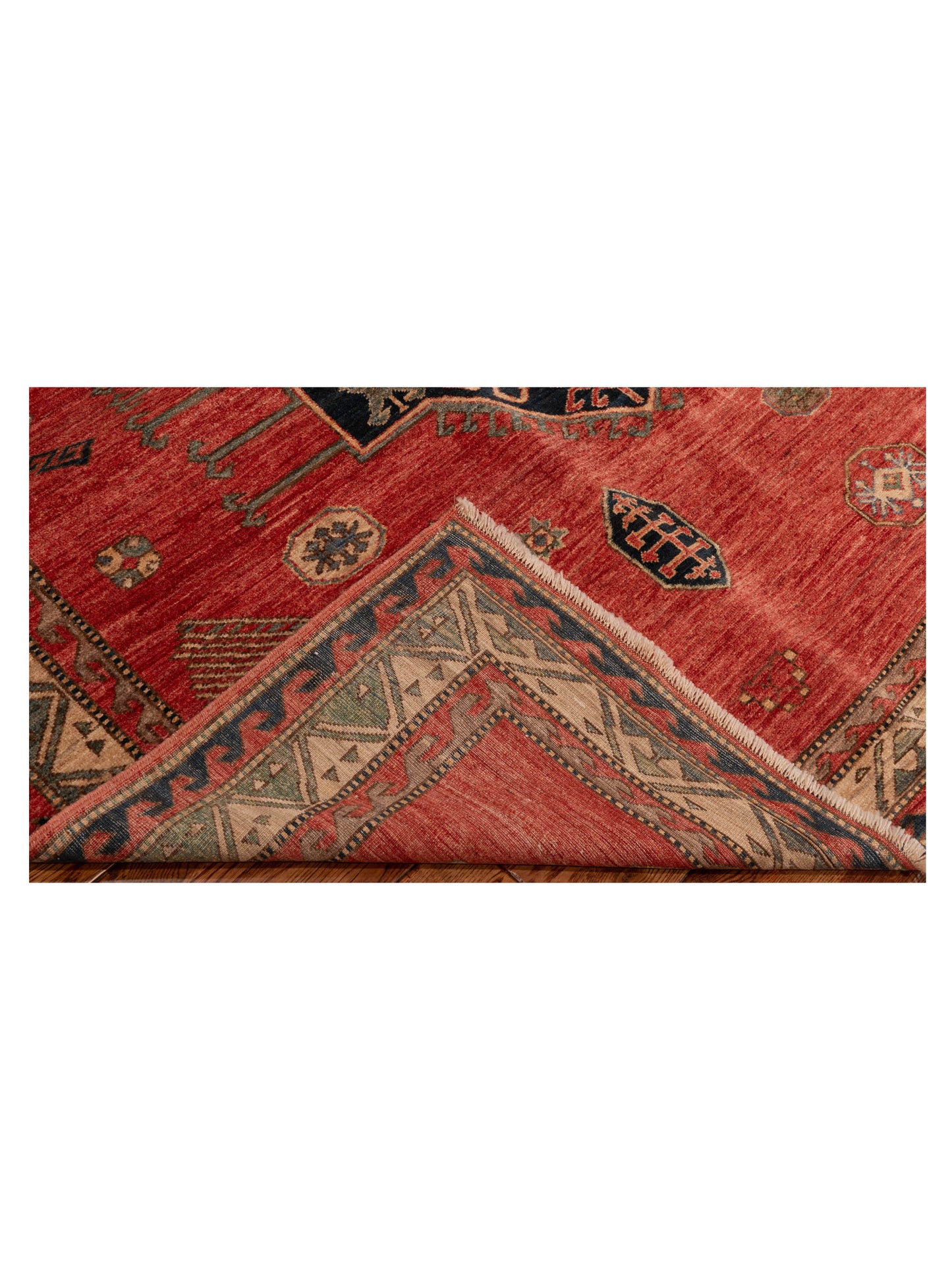 Antique Loom 147475 Rust Ivory 6.4x6.5 Hand Knotted Rug
