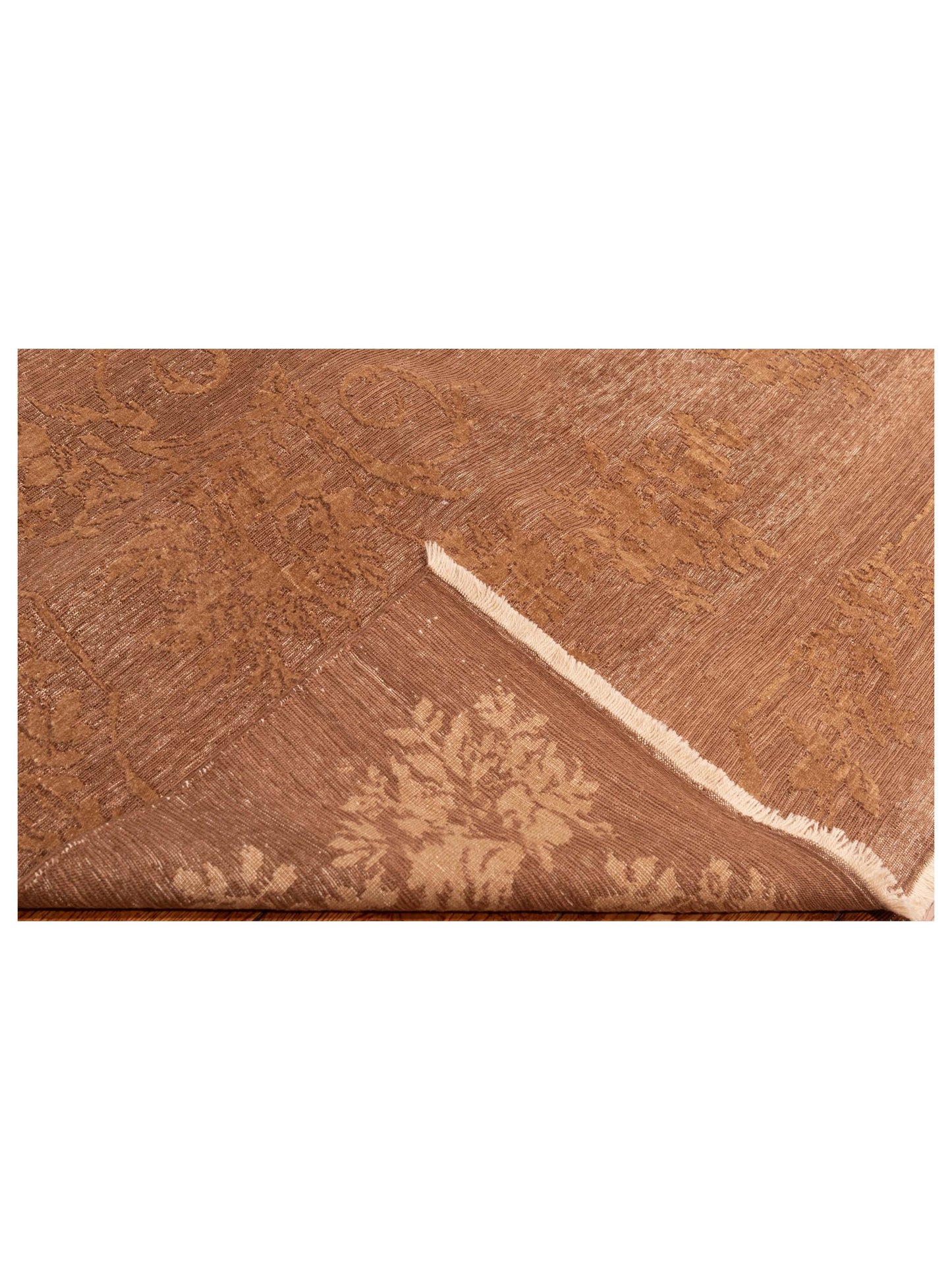 Defne Magnolia Dark Brown Brown 6.5x8.10 Hand Knotted Rug