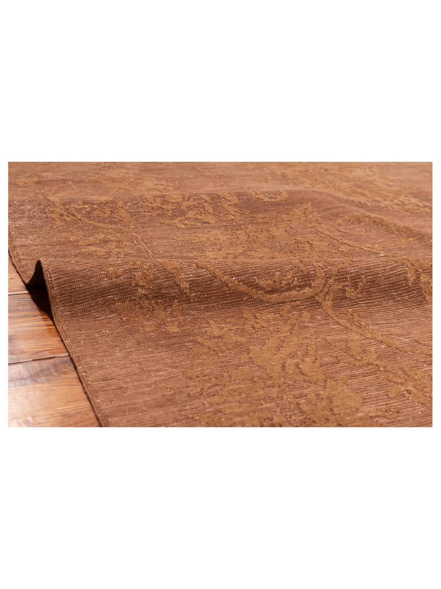 Defne Magnolia Dark Brown Brown 6.5x8.10 Hand Knotted Rug