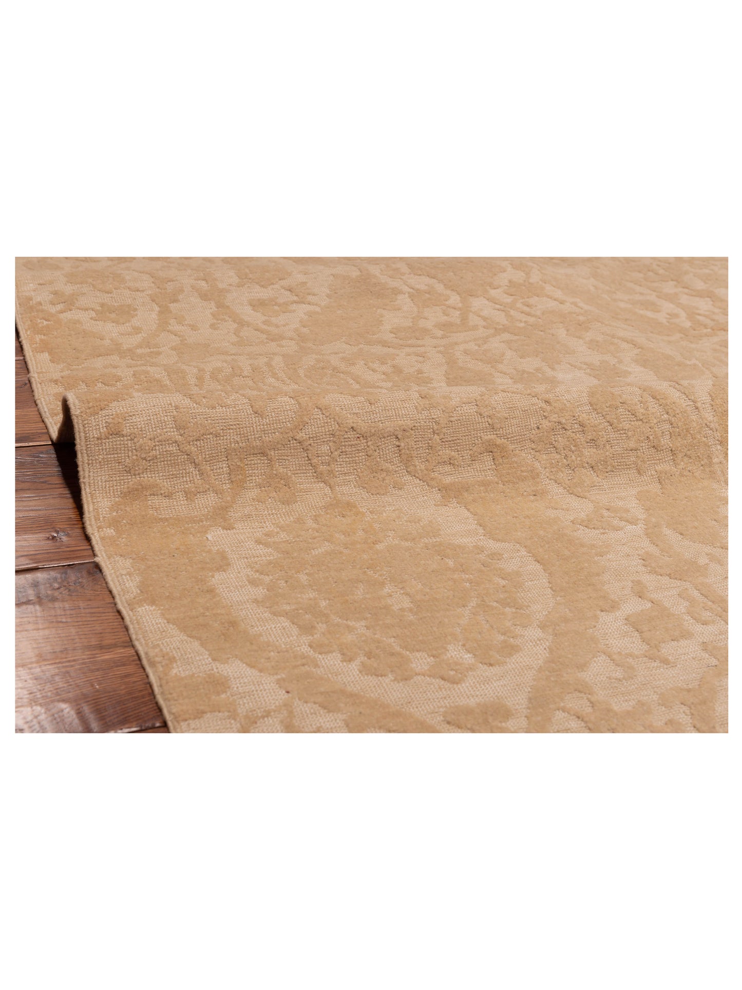 Defne Orchid Ivory Beige 6.5x9.7 Hand Knotted Rug