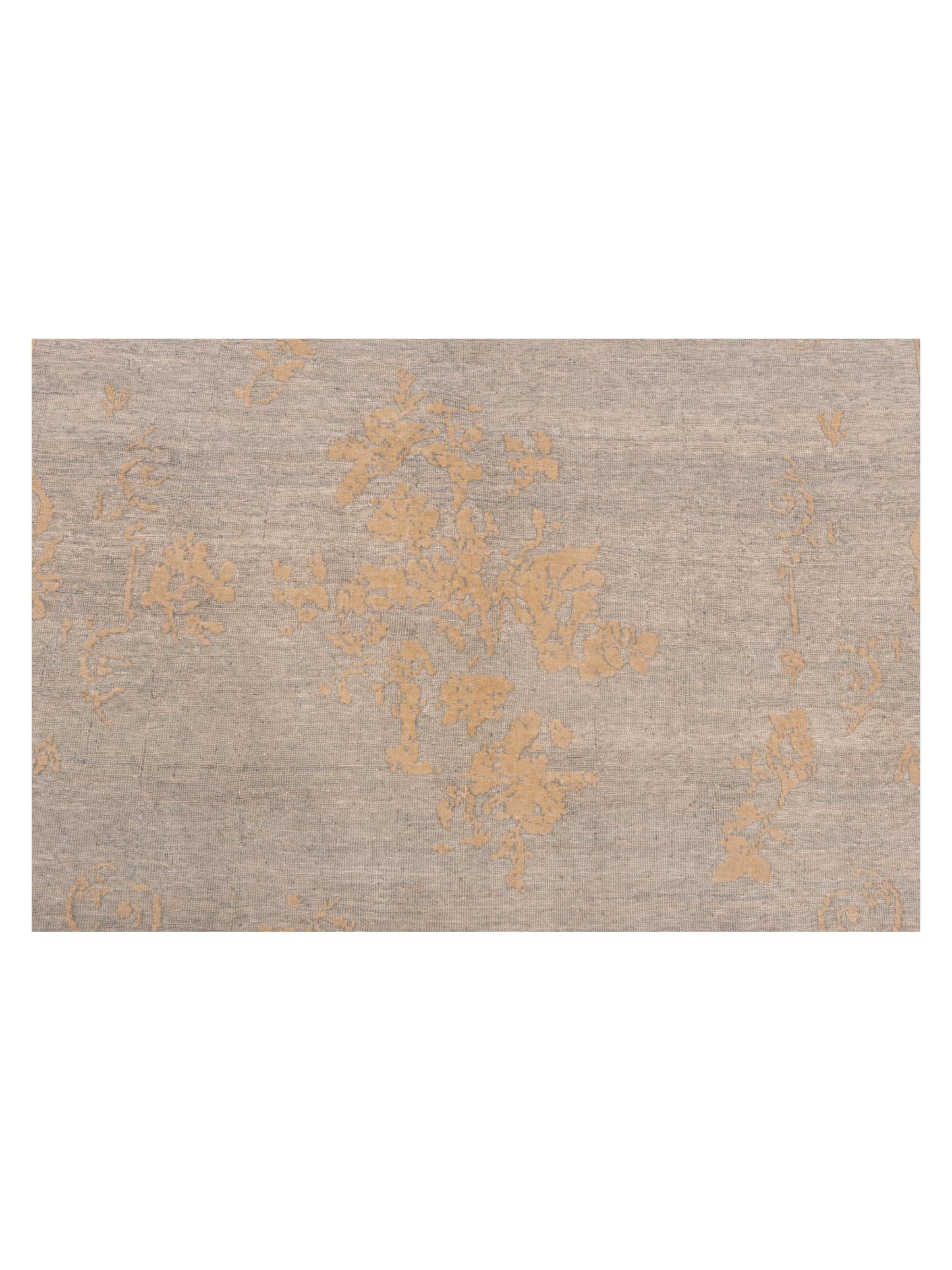 Defne Clove Ice Blue Ivory 6.6x8.11 Hand Knotted Rug