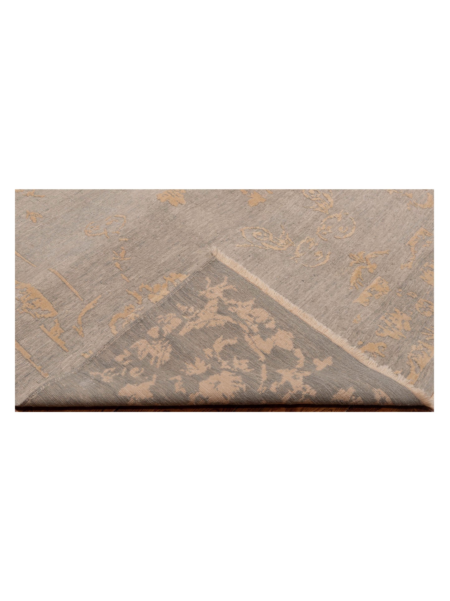 Defne Clove Ice Blue Ivory 6.6x8.11 Hand Knotted Rug
