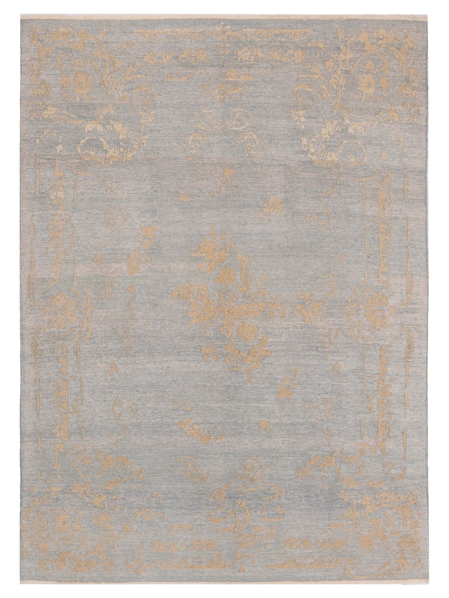 Pasha Defne Ice Blue Ivory Transitional