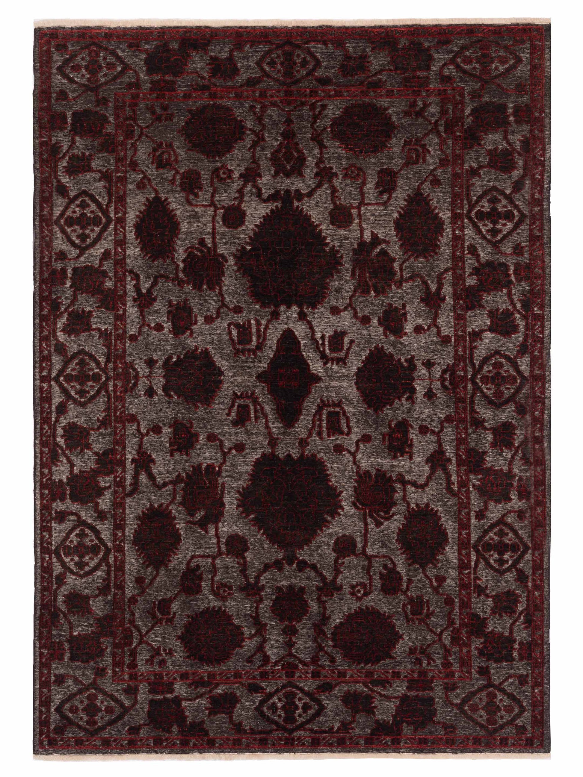 Pasha Defne  Charcoal Red Transitional