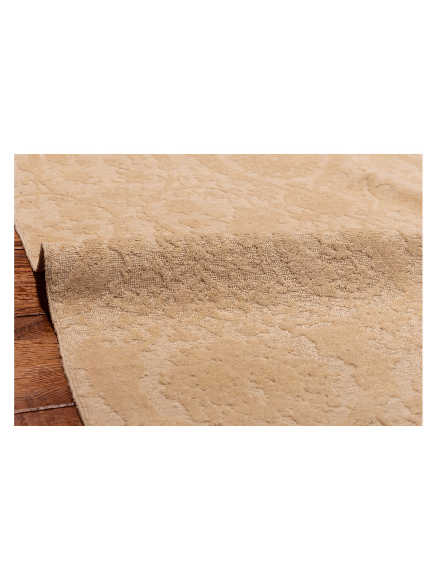 Defne Orchid Ivory Beige 6.8x8.8 Hand Knotted Rug