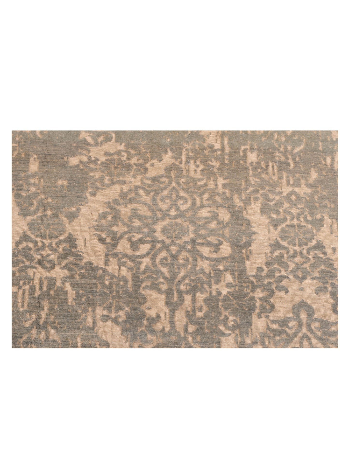 Defne Beony Ivory Ice Blue 6.6x9.9 Hand Knotted Rug