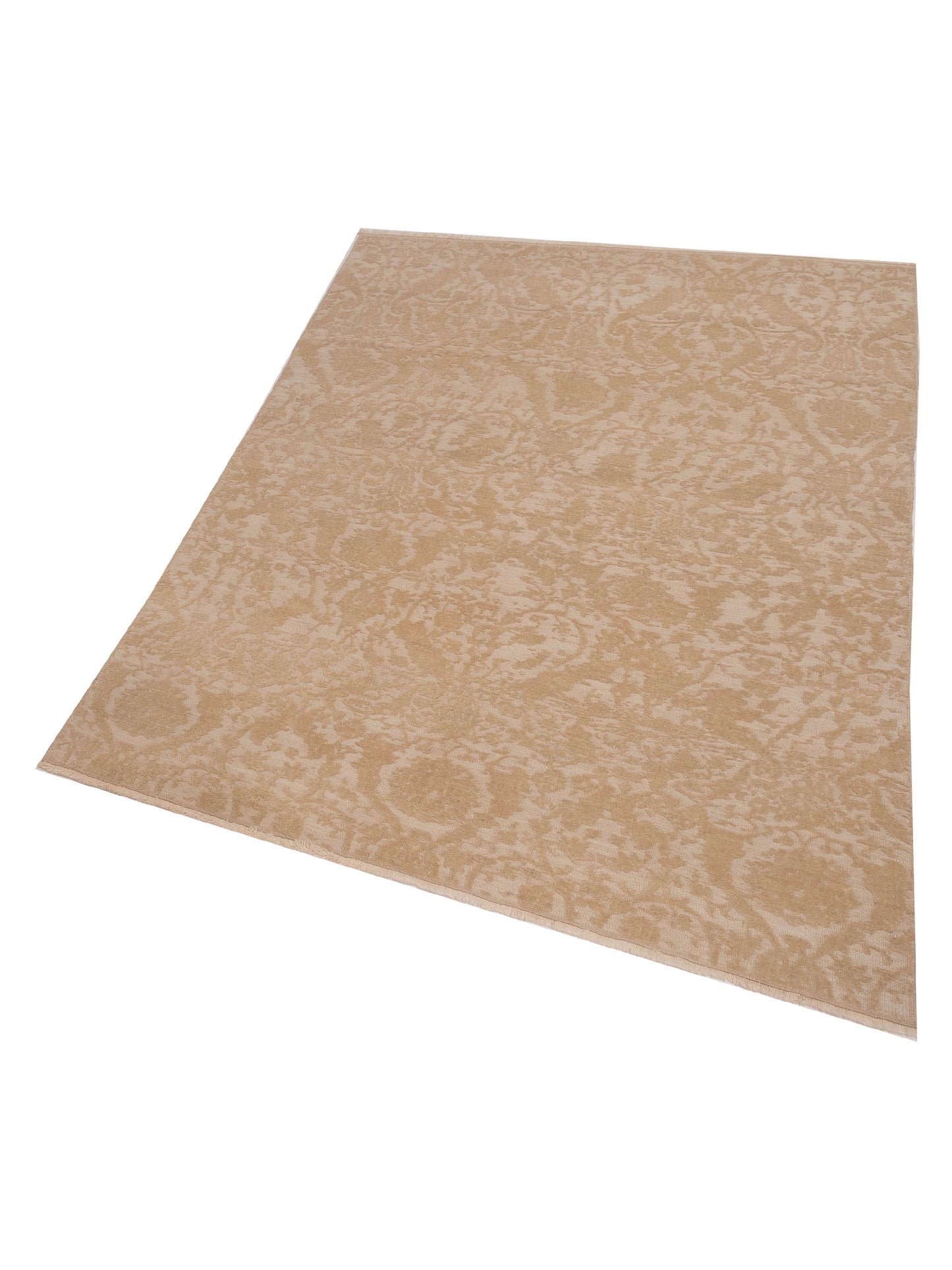 Defne Orchid Ivory Beige 6.6x8.9 Hand Knotted Rug
