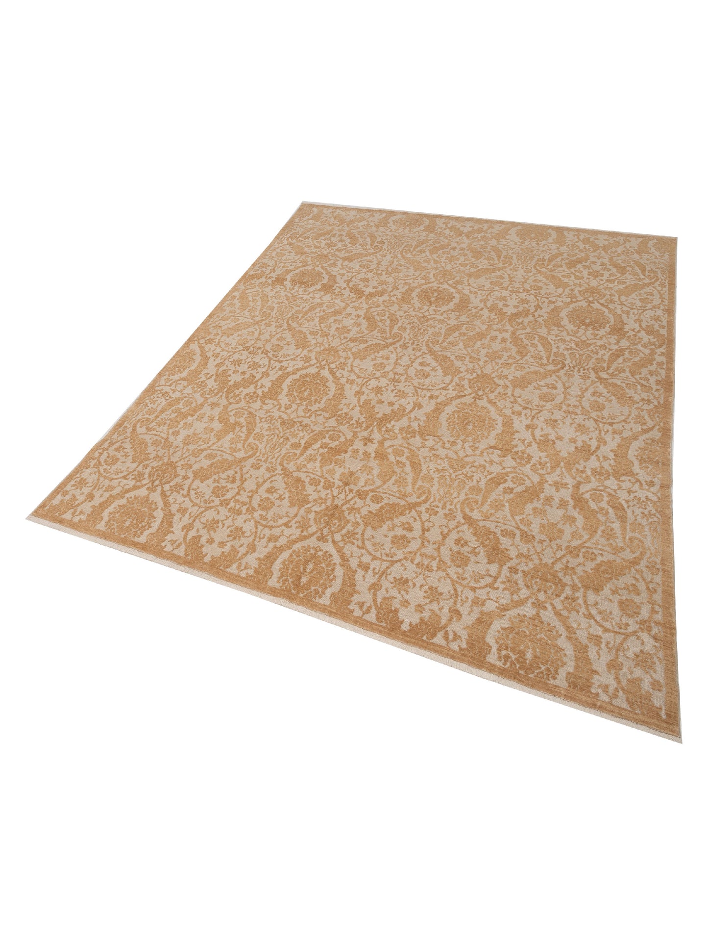 Defne Orchid Ivory Gold 8x10 Hand Knotted Rug