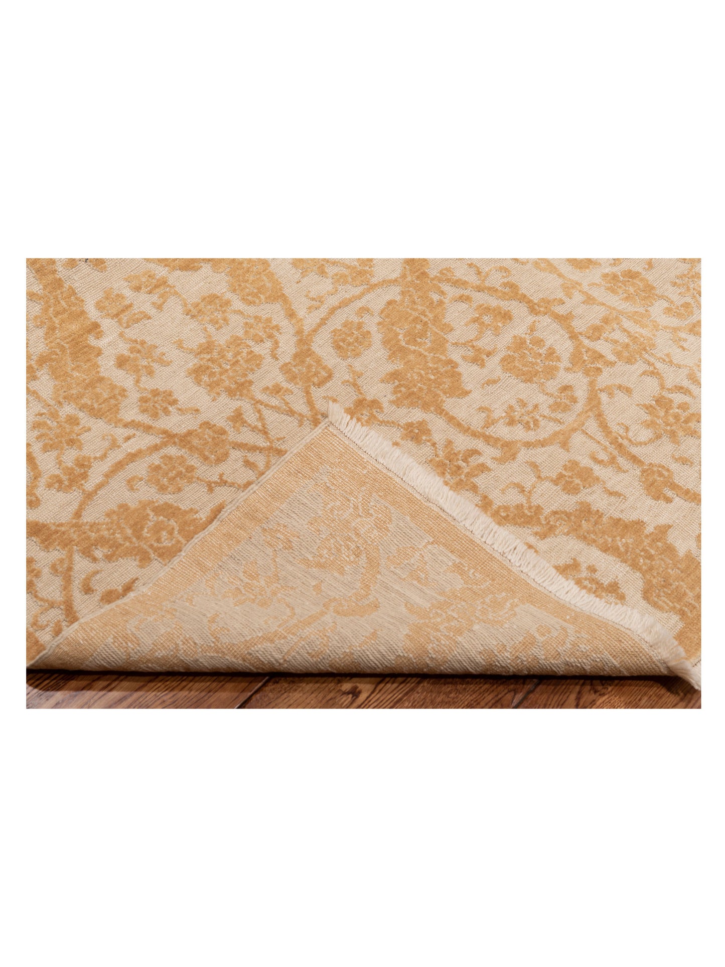 Defne Orchid Ivory Gold 8x10 Hand Knotted Rug