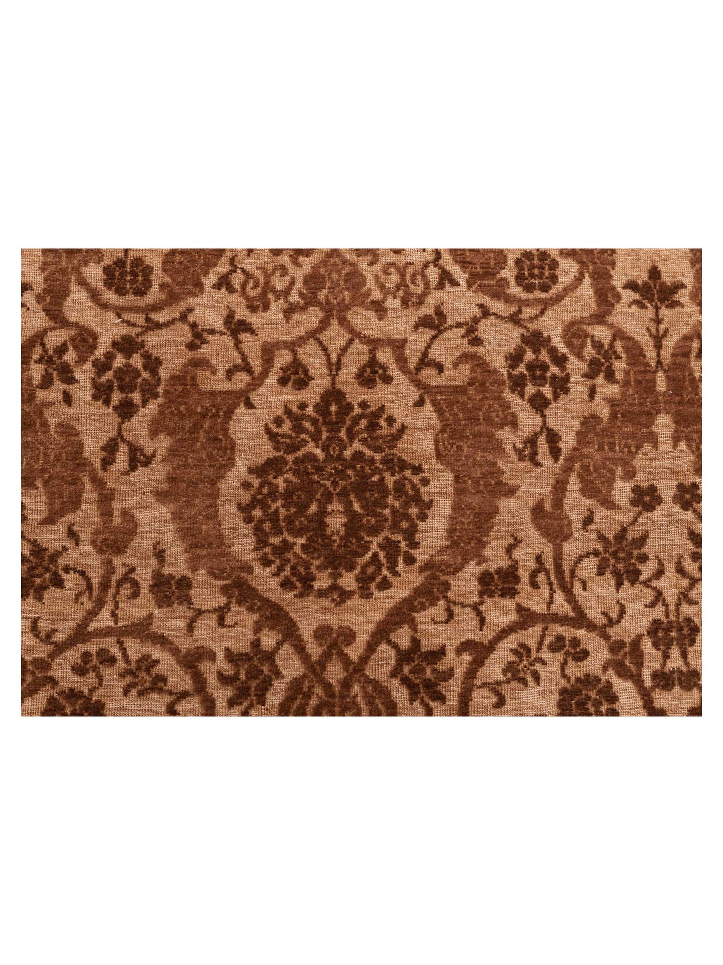 Defne Orchid Brown Drak Brown 6.7x9.9 Hand Knotted Rug