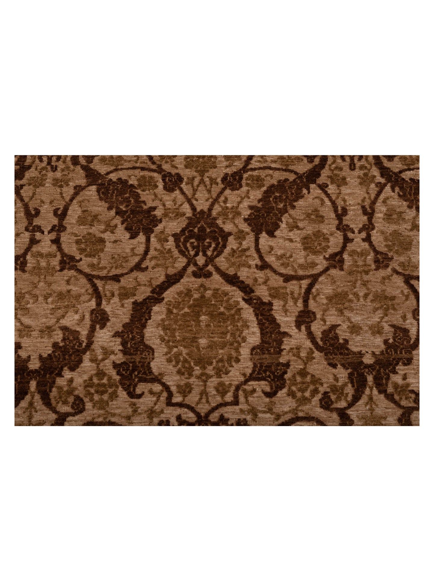 Defne Orchid Brown Brown 7.11x9.6 Hand Knotted Rug