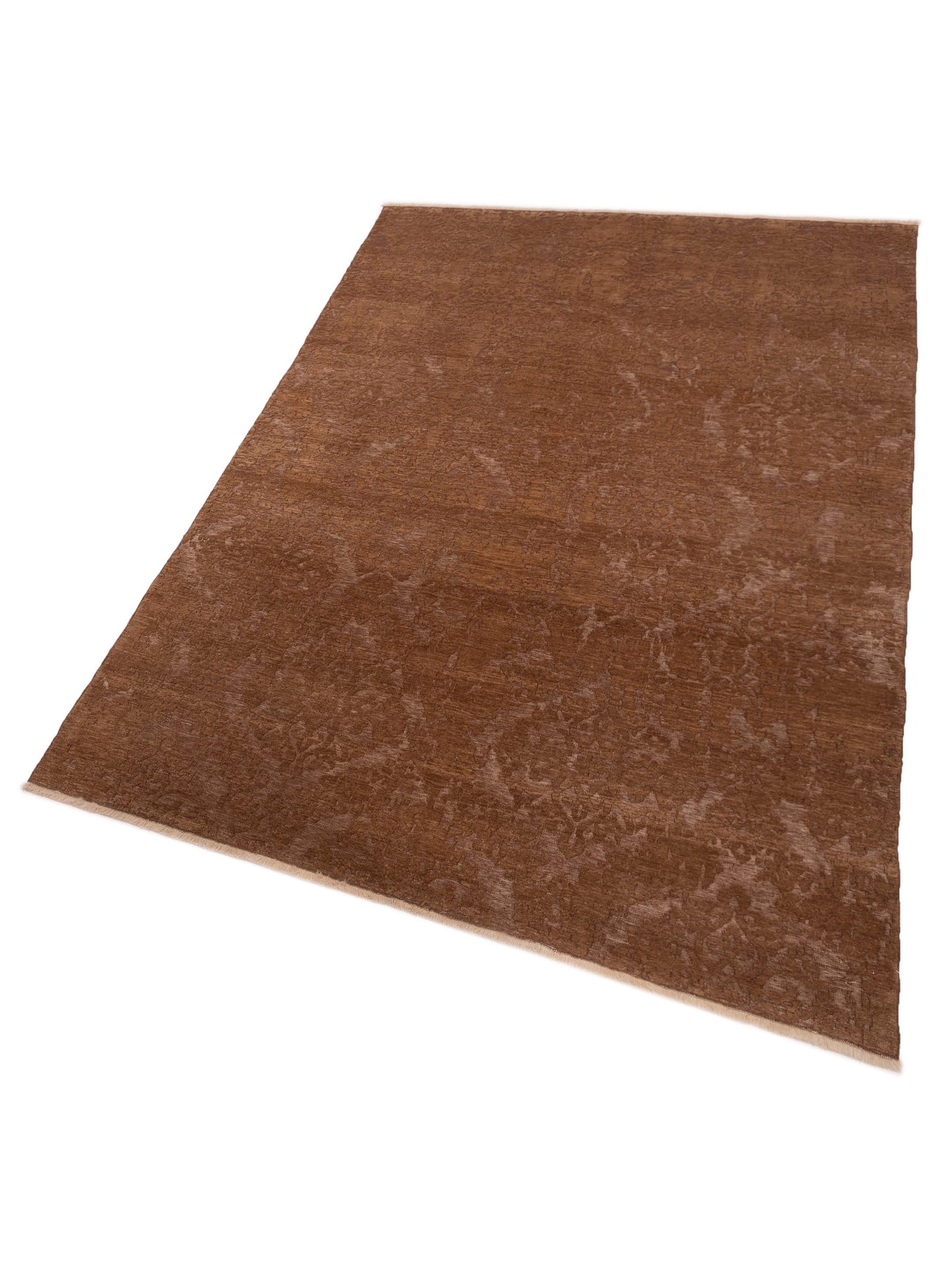 Defne Beony Dark Brown Brown 6.7x9.9 Hand Knotted Rug