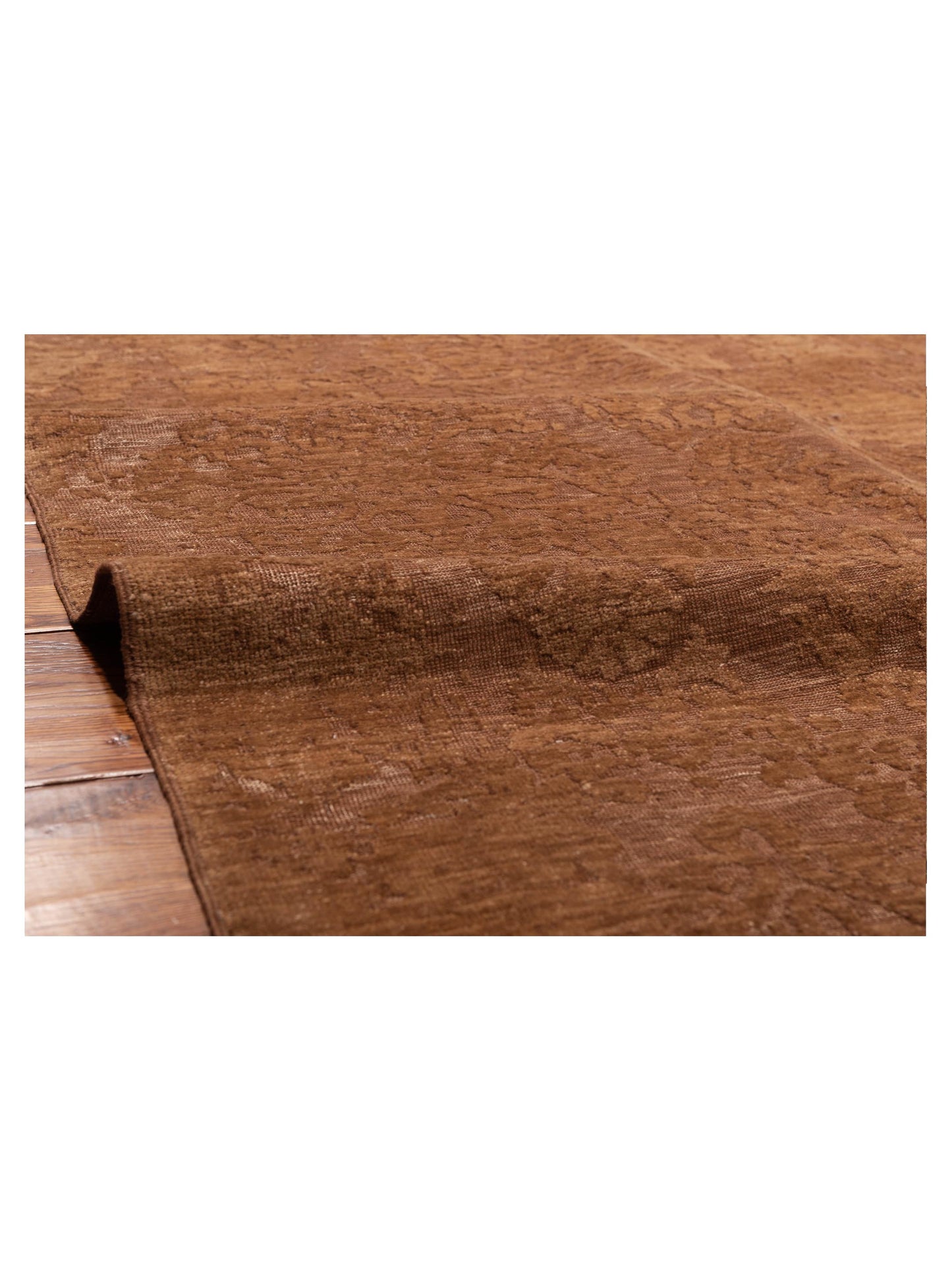 Defne Beony Dark Brown Brown 6.7x9.9 Hand Knotted Rug