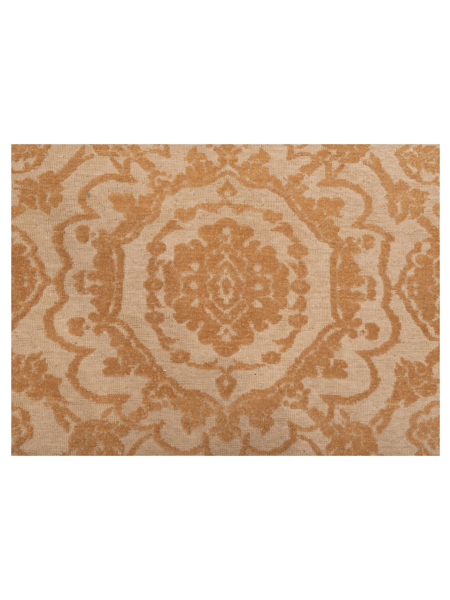 Defne Orchid Ivory Gold 8x8.8 Hand Knotted Rug