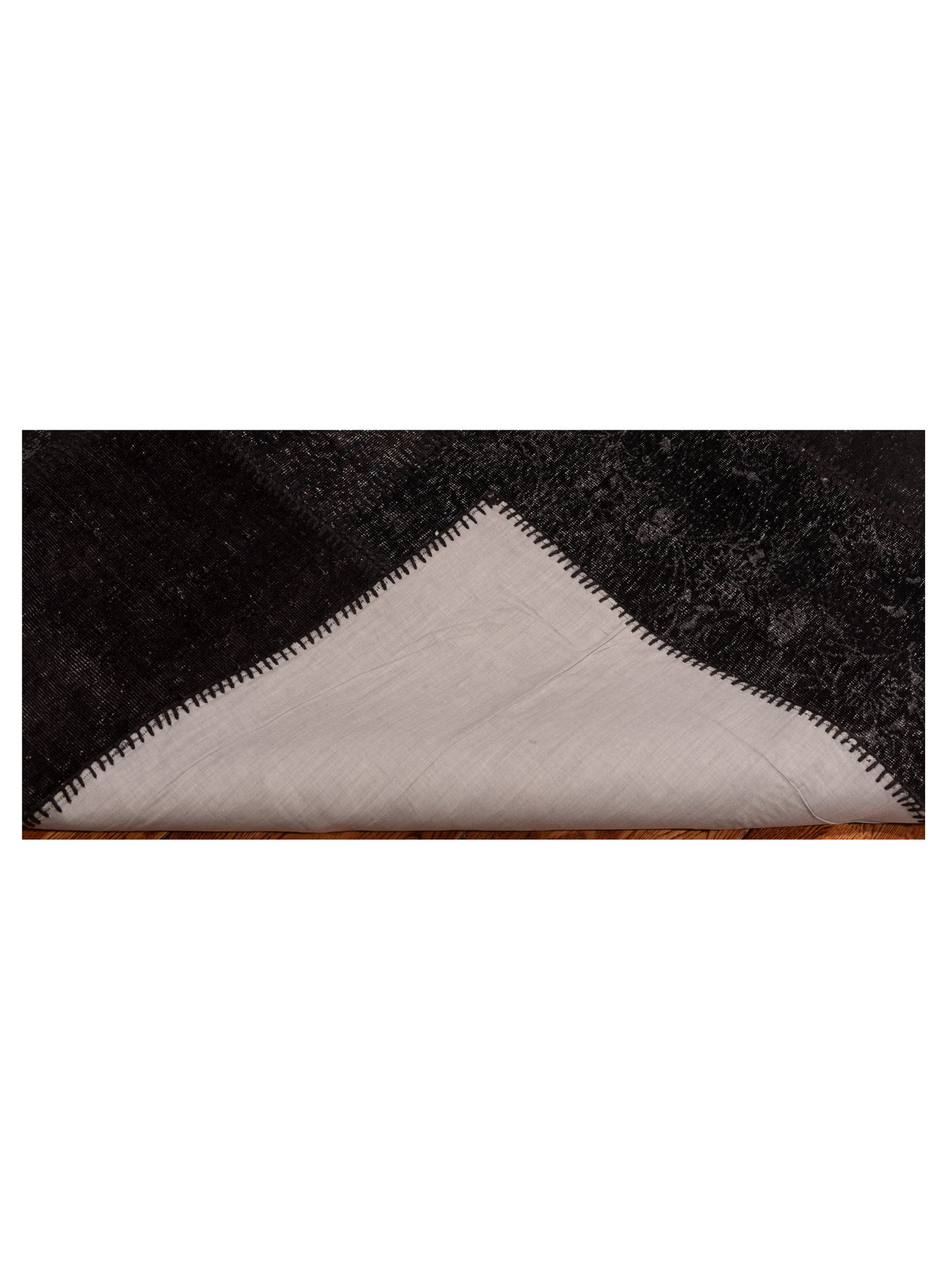 Turkish Vestige Patchwork 147550 Black 5.7x7.11 Hand Knotted Rug