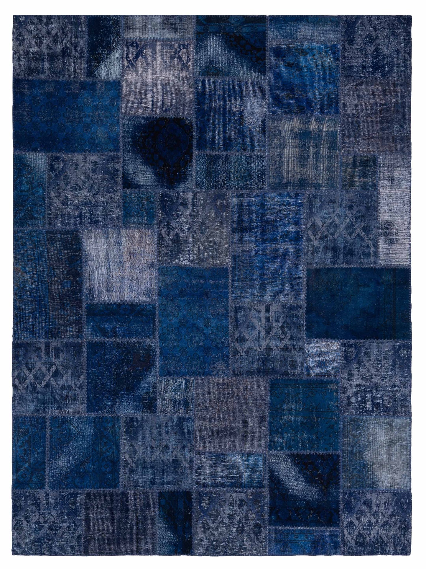 Pasha Turkish Vestige Patchwork Dark Blue Contemporary
