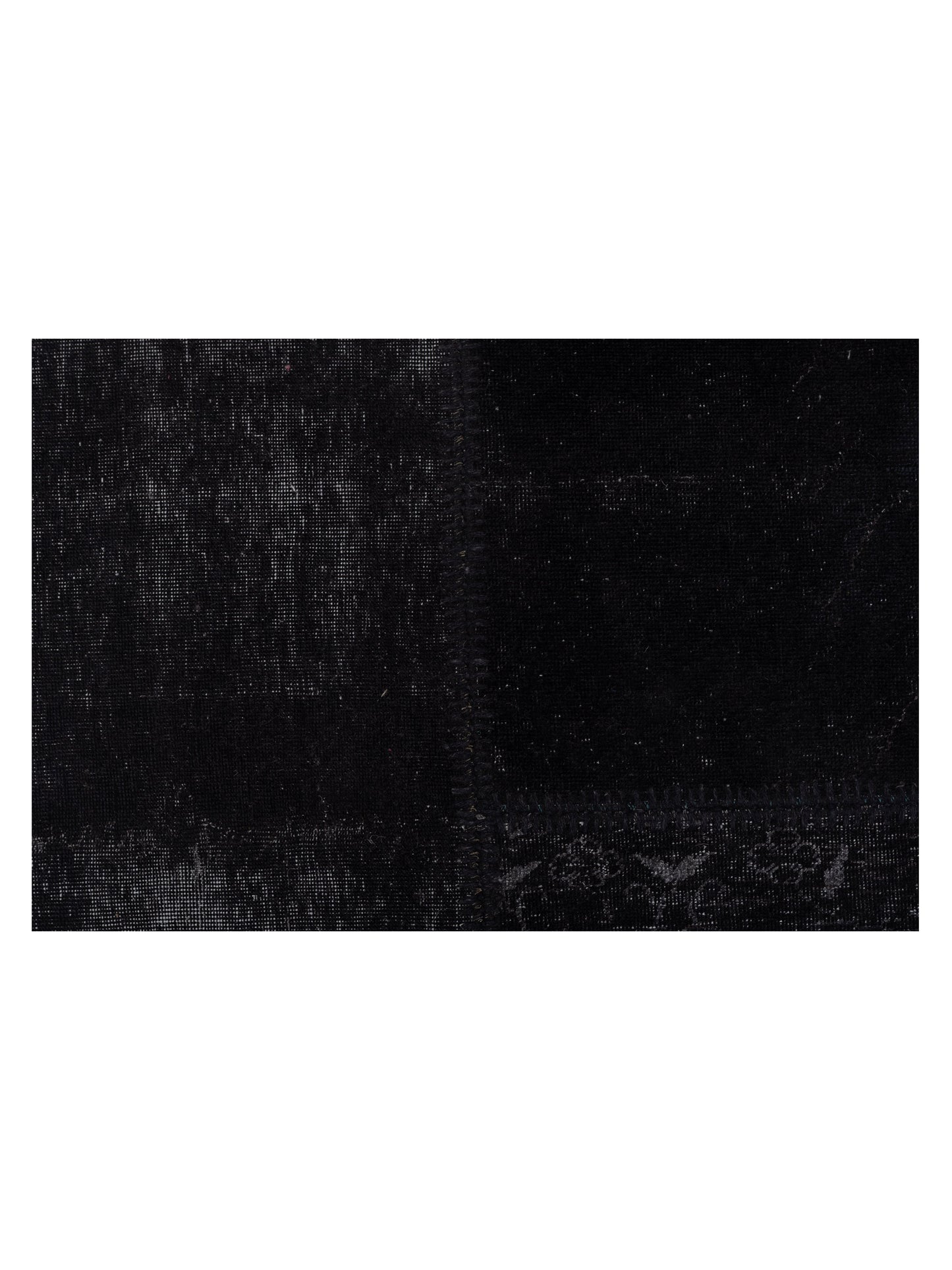 Turkish Vestige Patchwork 147558 Black 5.7x7.11 Hand Knotted Rug