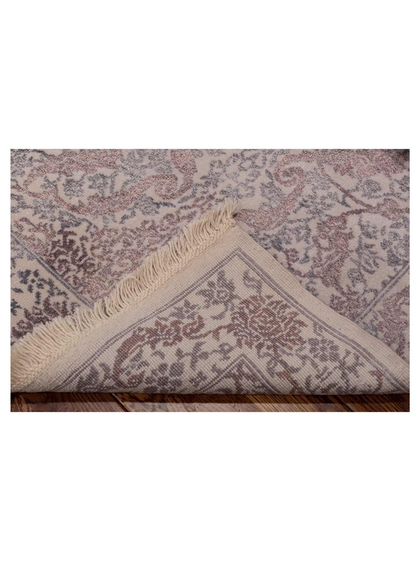 Defne Orchid Ivory Brown 2.9x9.5 Hand Knotted Rug