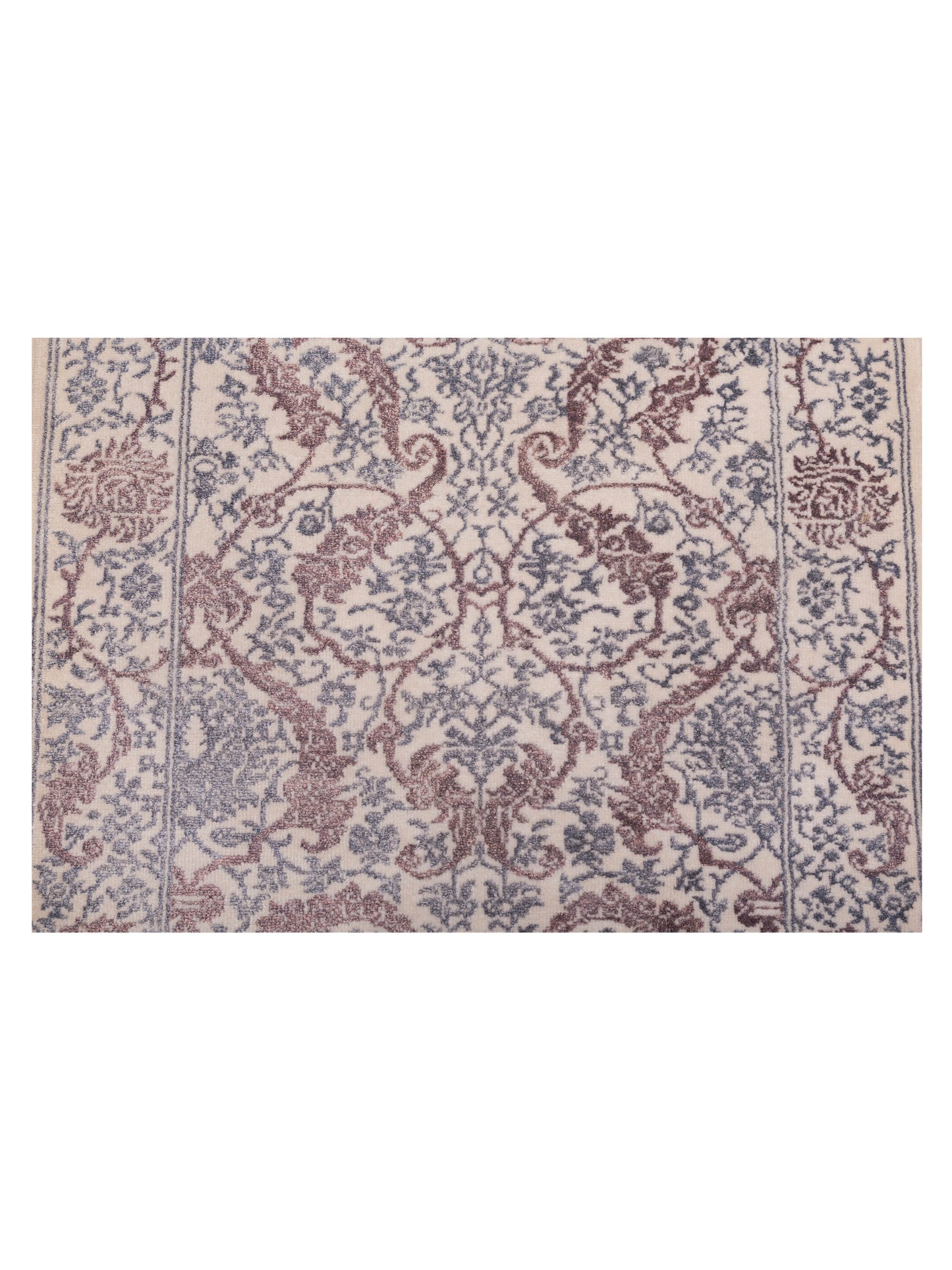 Defne Orchid Ivory Brown 2.9x15.7 Hand Knotted Rug