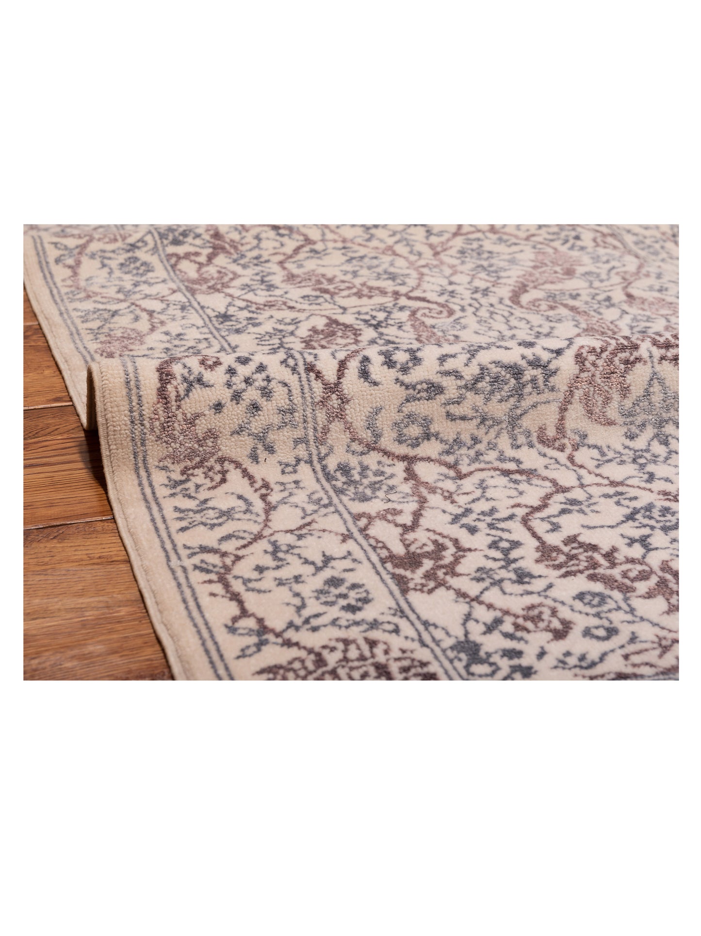 Defne Orchid Ivory Brown 2.9x15.7 Hand Knotted Rug