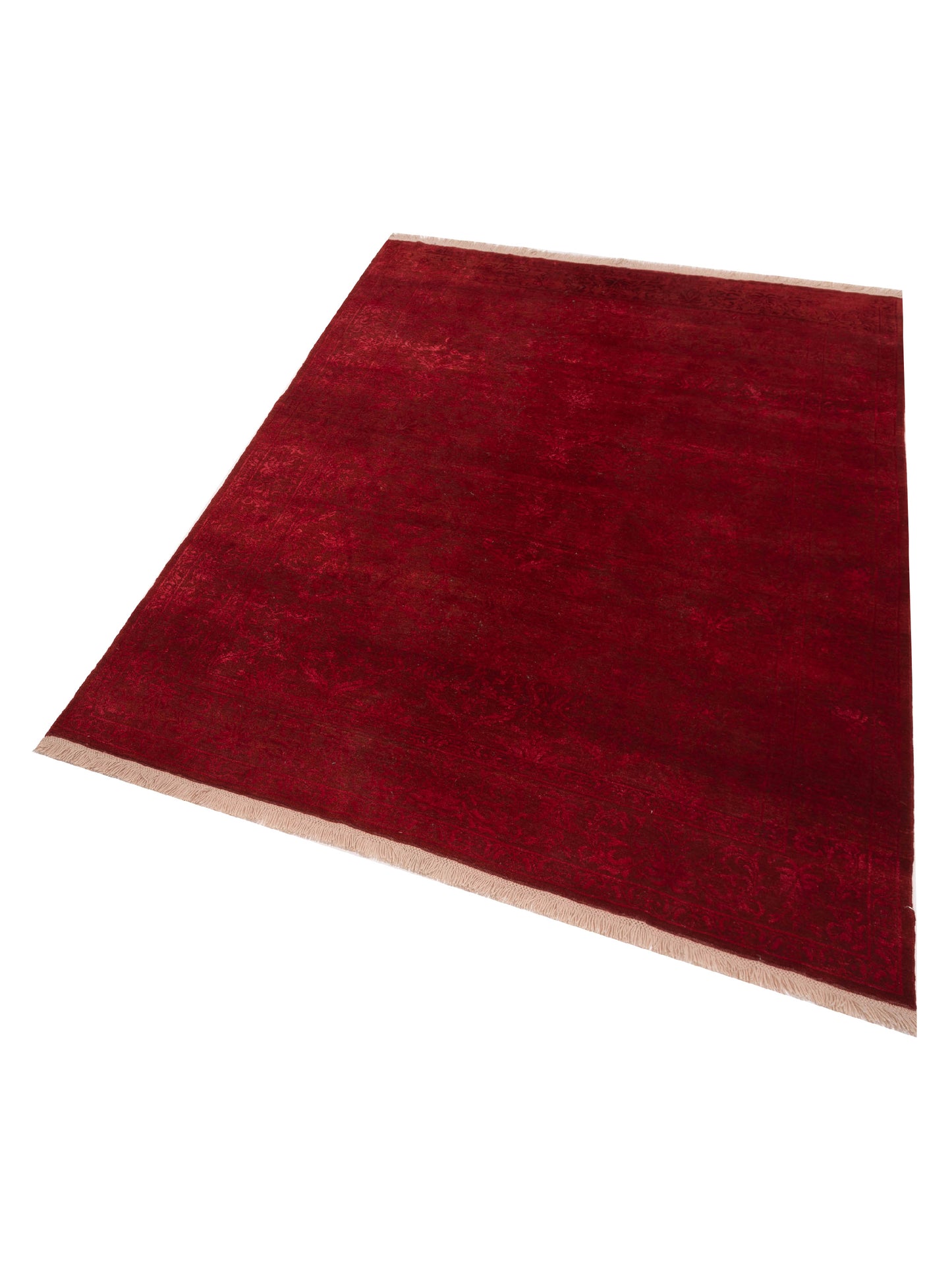 Defne Begonia Red Red 6.9x8.10 Hand Knotted Rug